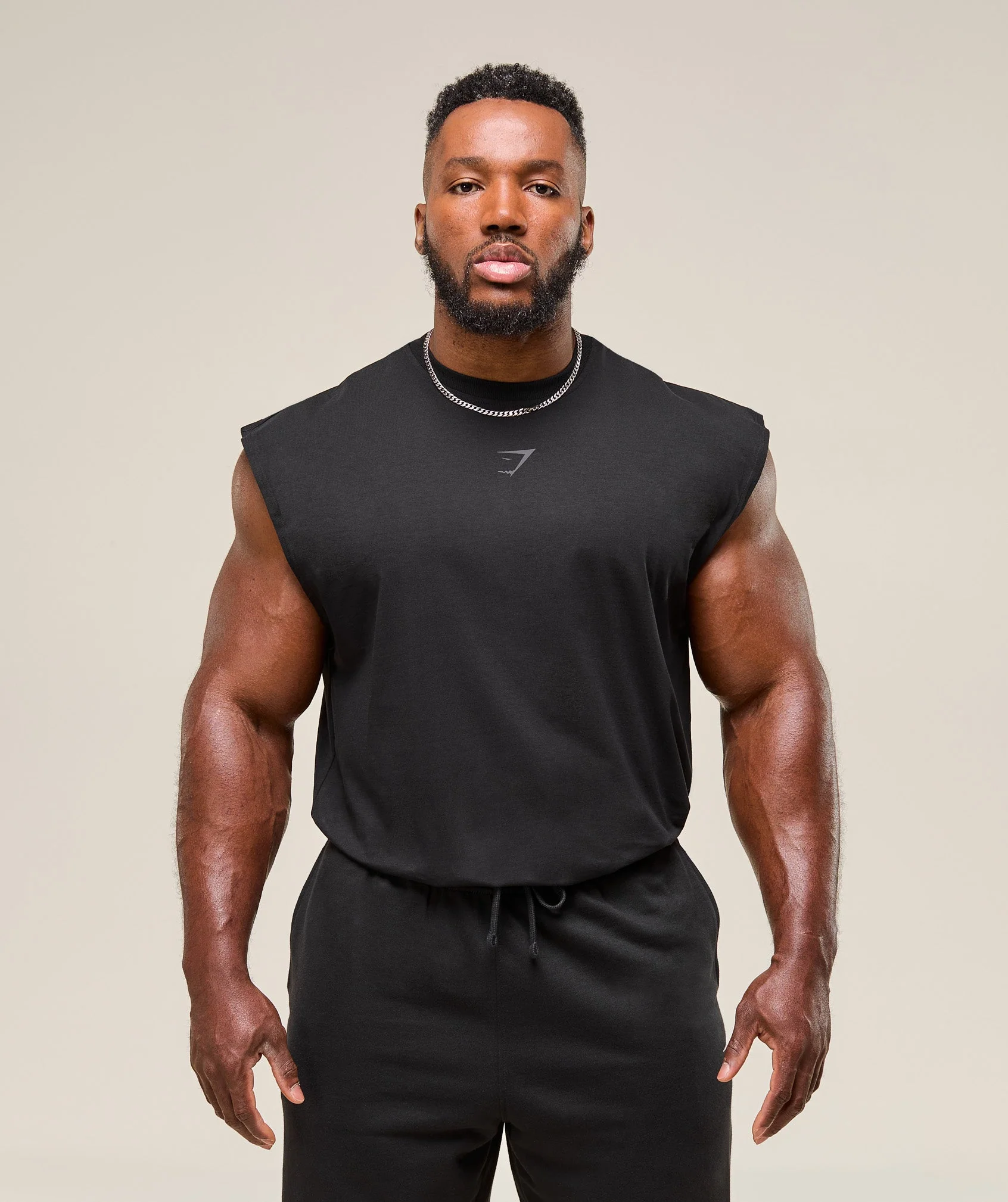 Gymshark Power Cut Off Tank - Black - Image 3