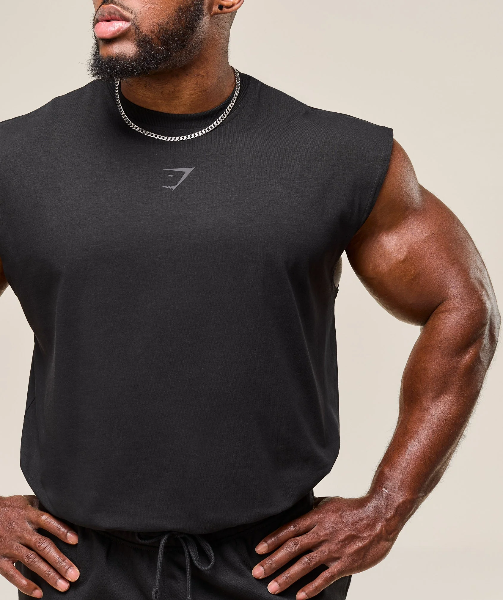 Gymshark Power Cut Off Tank - Black - Image 5