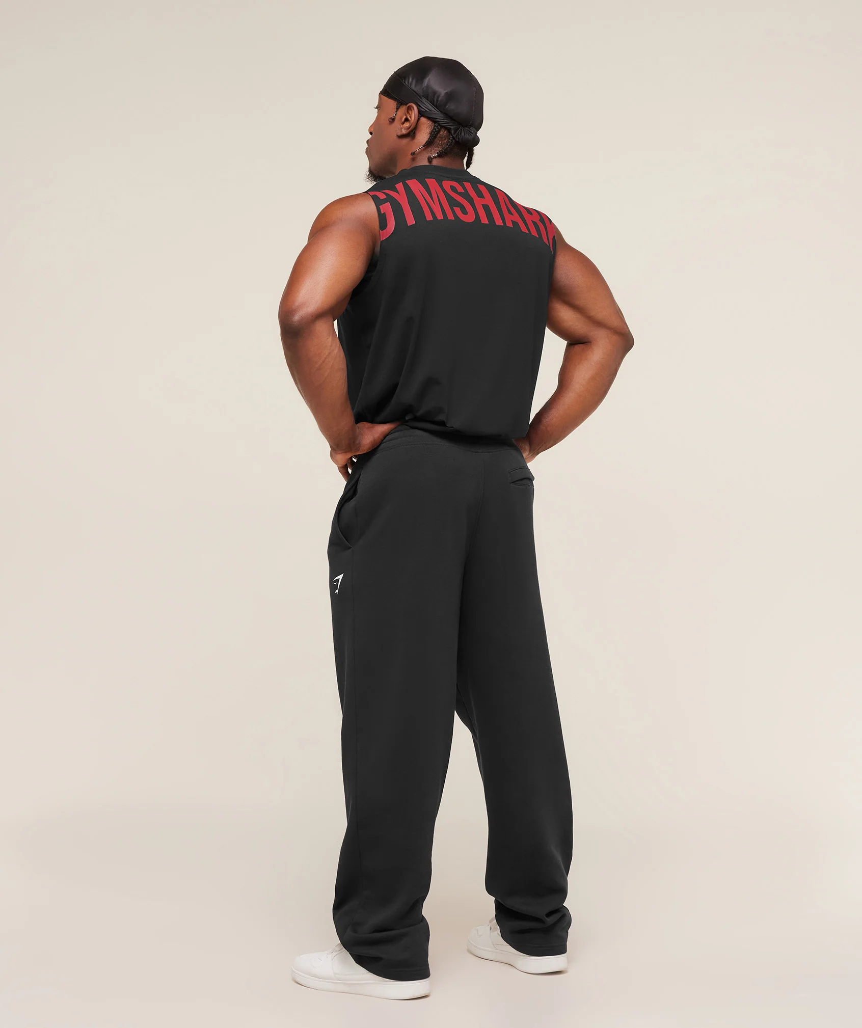 Gymshark Power Cut Off Tank - Black/Conditioning Red - Image 7