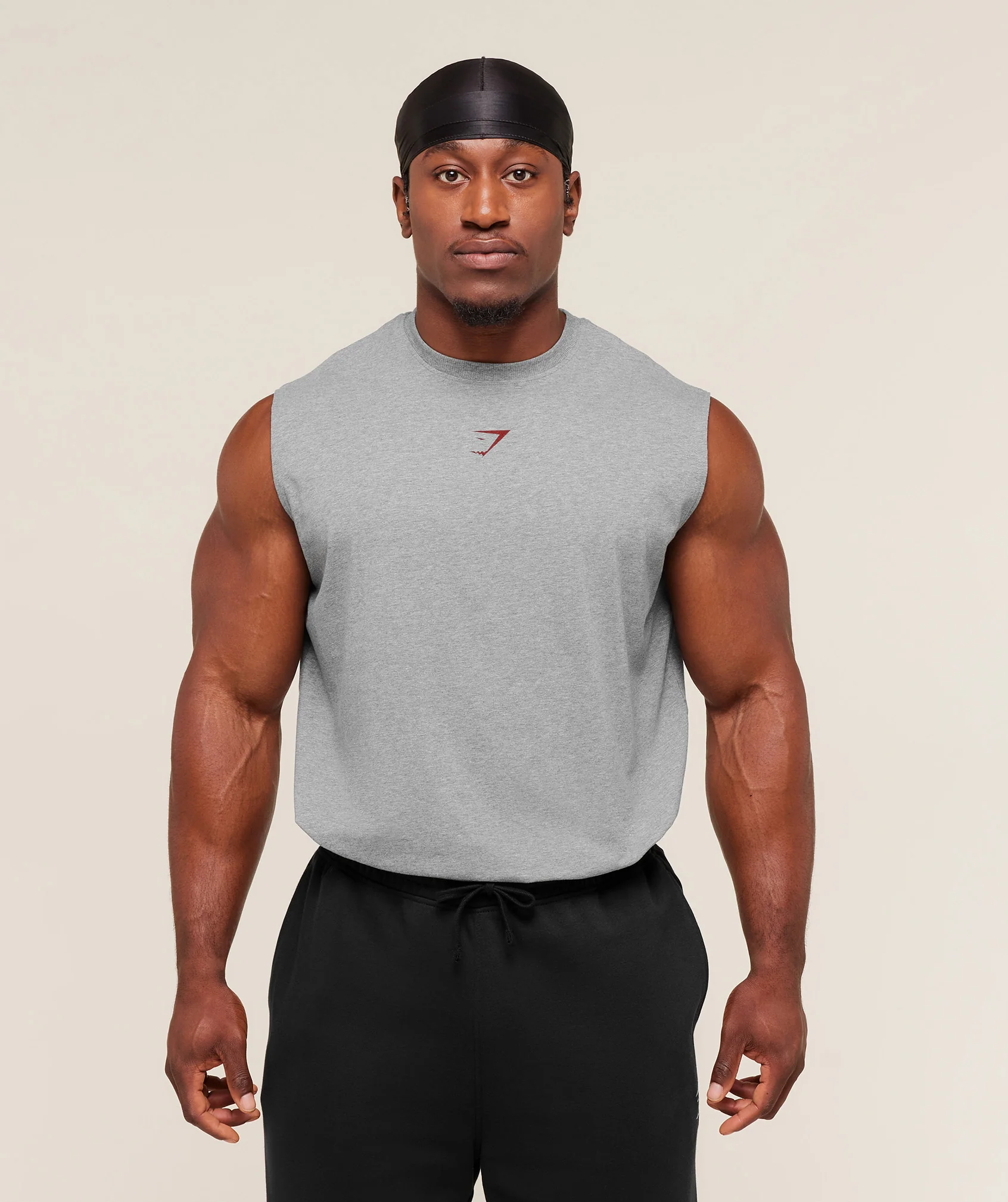Gymshark Power Cut Off Tank - Charcoal Core Marl - Image 2