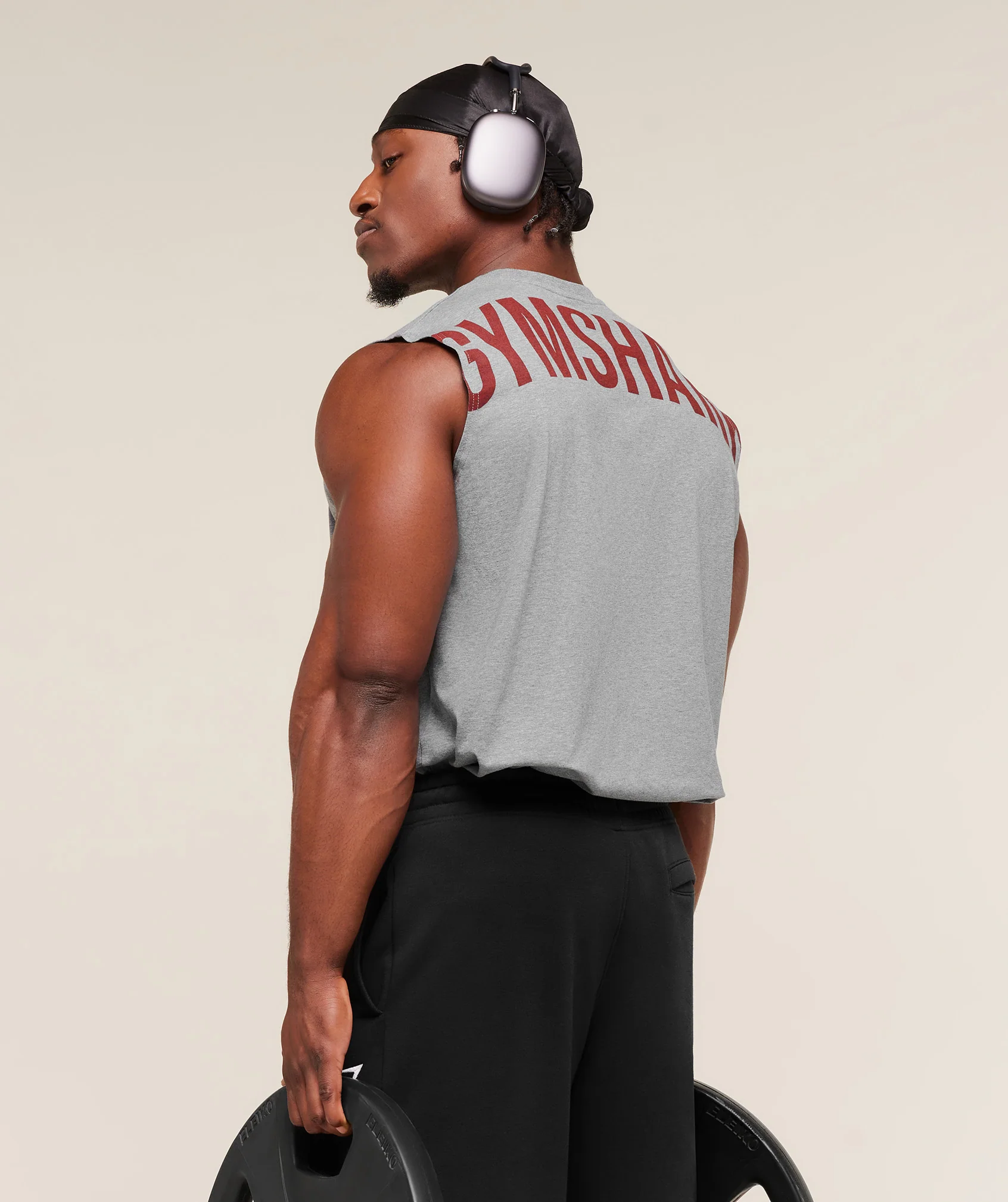 Gymshark Power Cut Off Tank - Charcoal Core Marl - Image 3