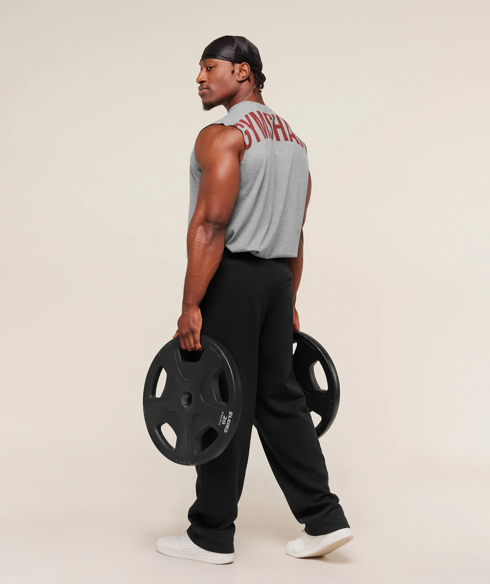 Gymshark Power Cut Off Tank - Charcoal Core Marl - Image 4