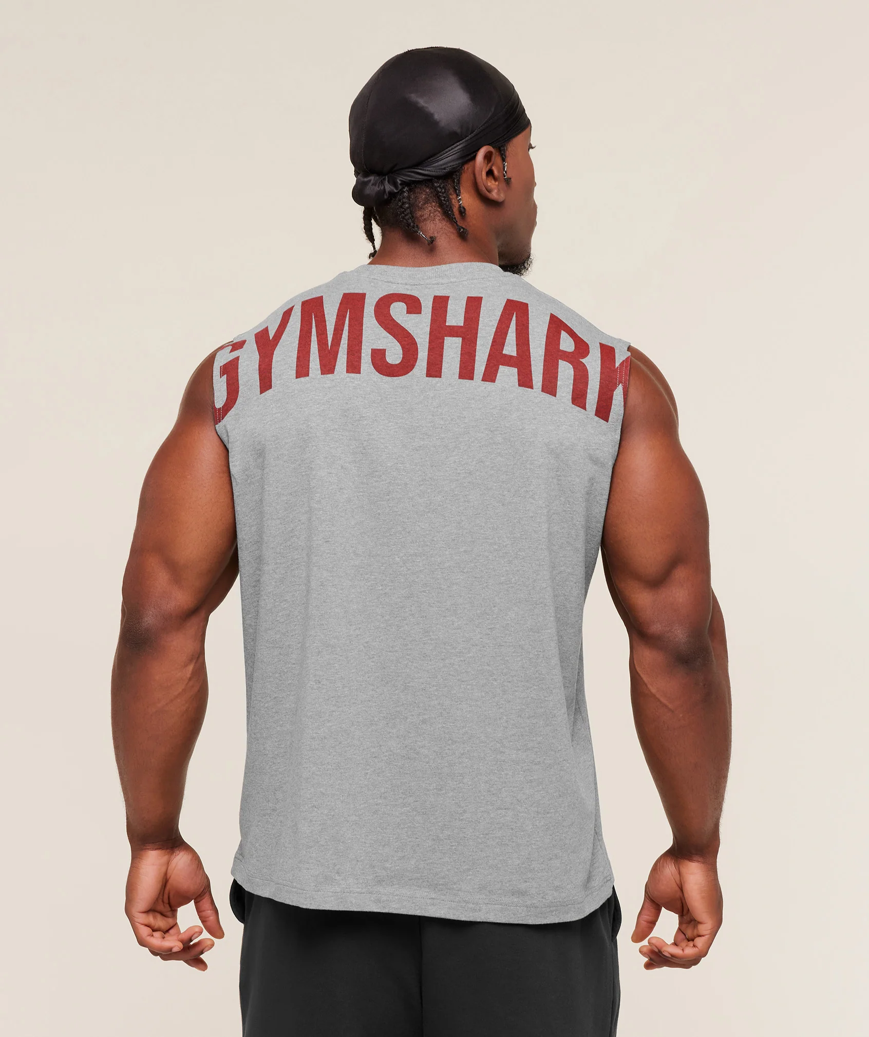 Gymshark Power Cut Off Tank - Charcoal Core Marl - Image 5