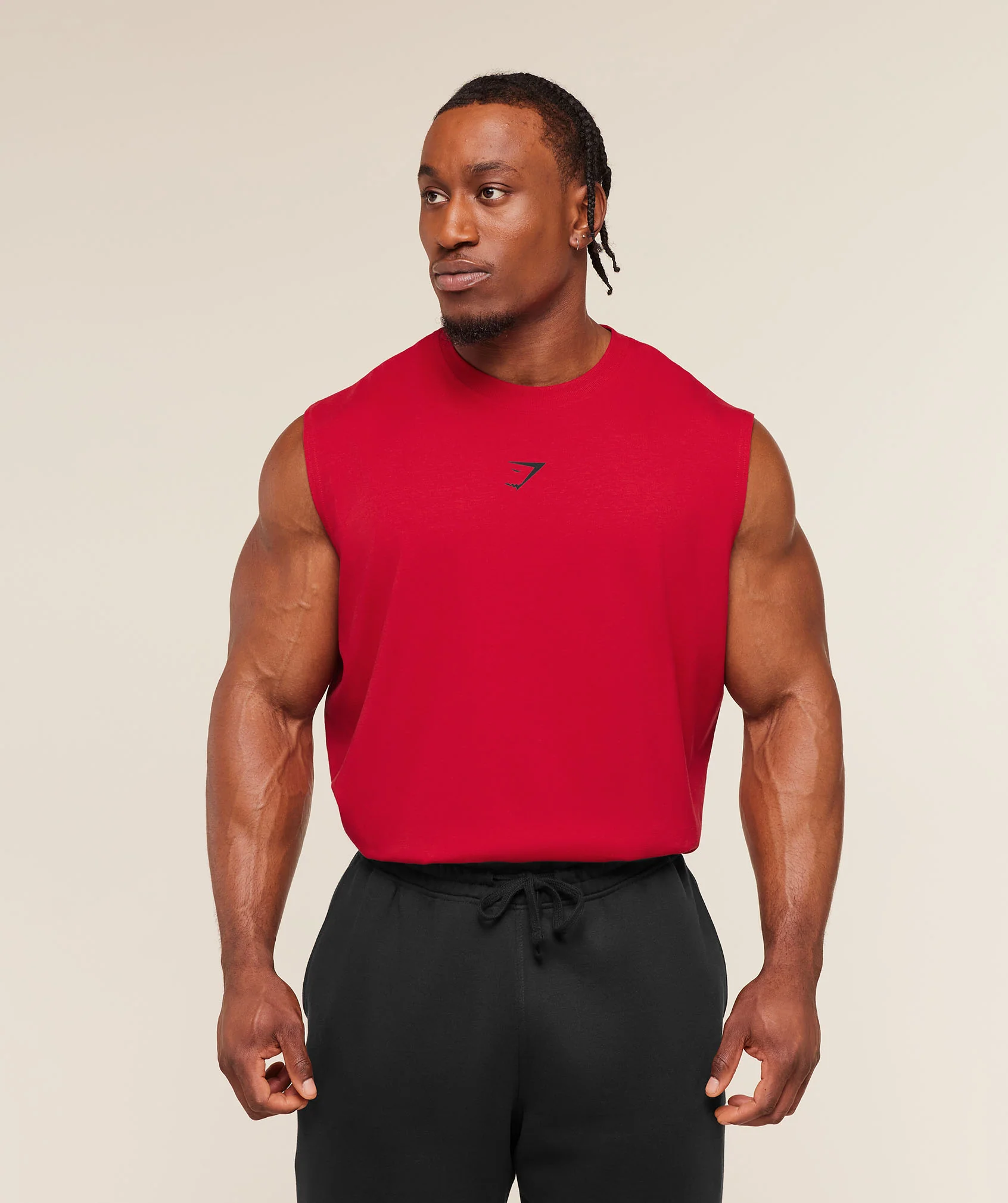 Gymshark Power Cut Off Tank - Conditioning Red - Image 2