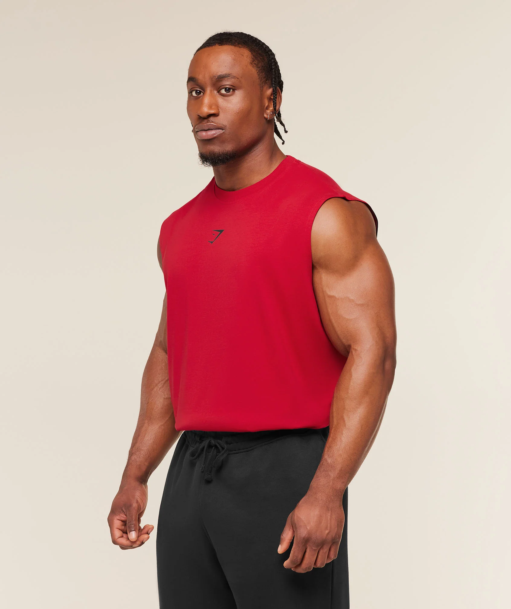 Gymshark Power Cut Off Tank - Conditioning Red - Image 3