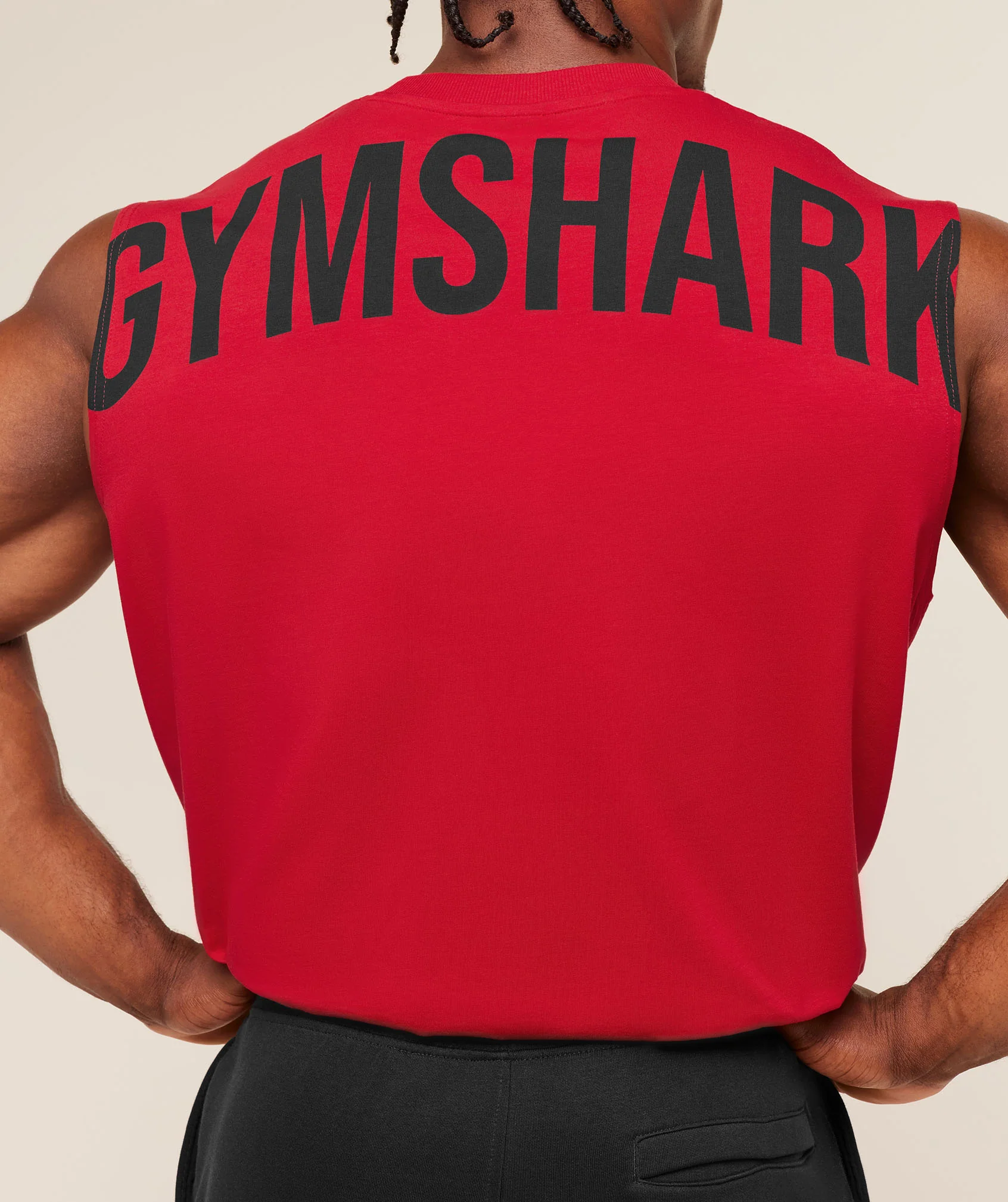Gymshark Power Cut Off Tank - Conditioning Red - Image 6