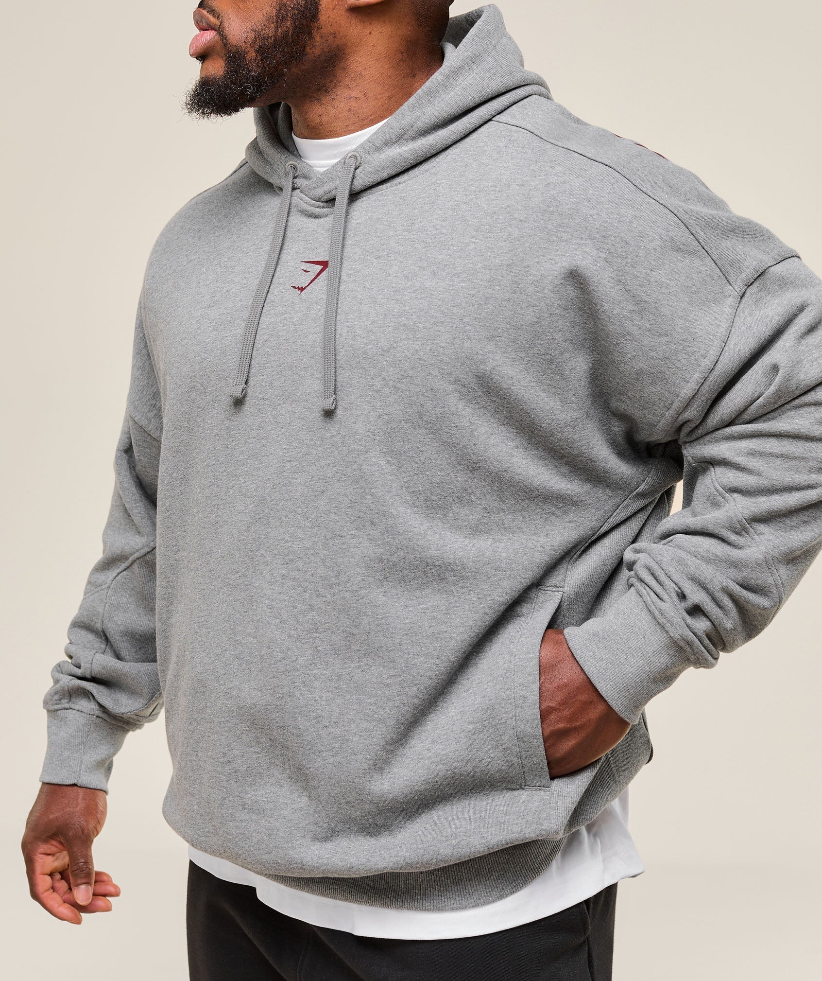 Gymshark Power Hoodie - Charcoal Core Marl - Image 4