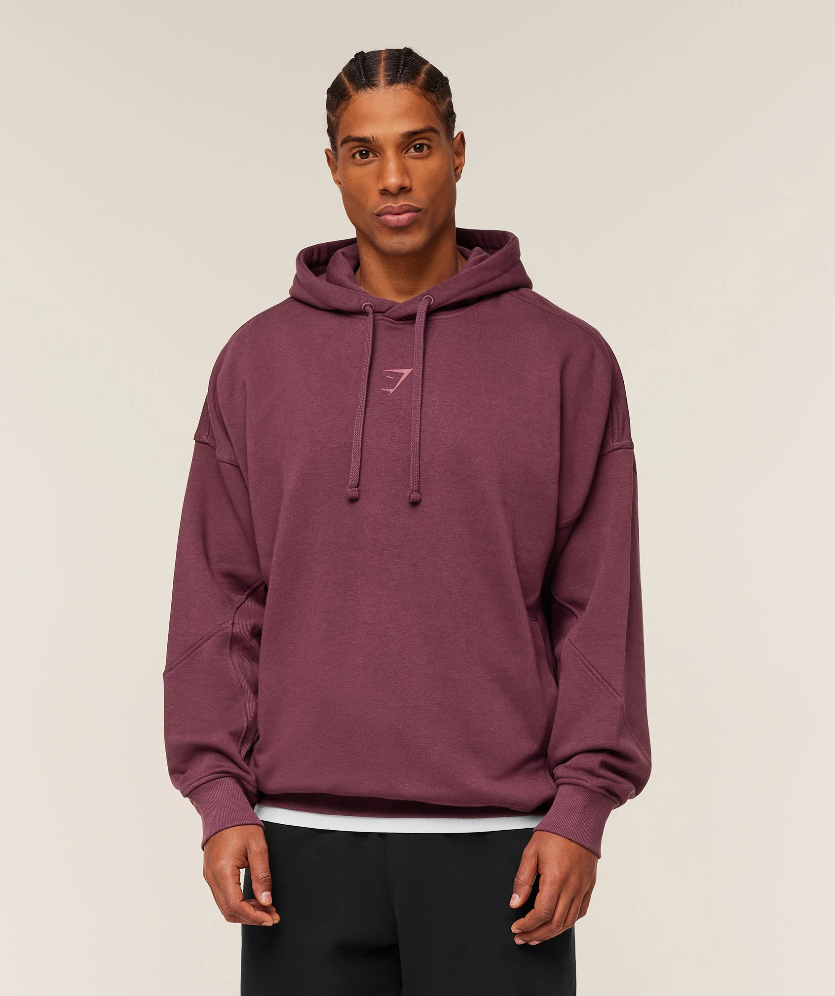 Gymshark Power Oversized Hoodie - GS Impact Burgundy - Image 2
