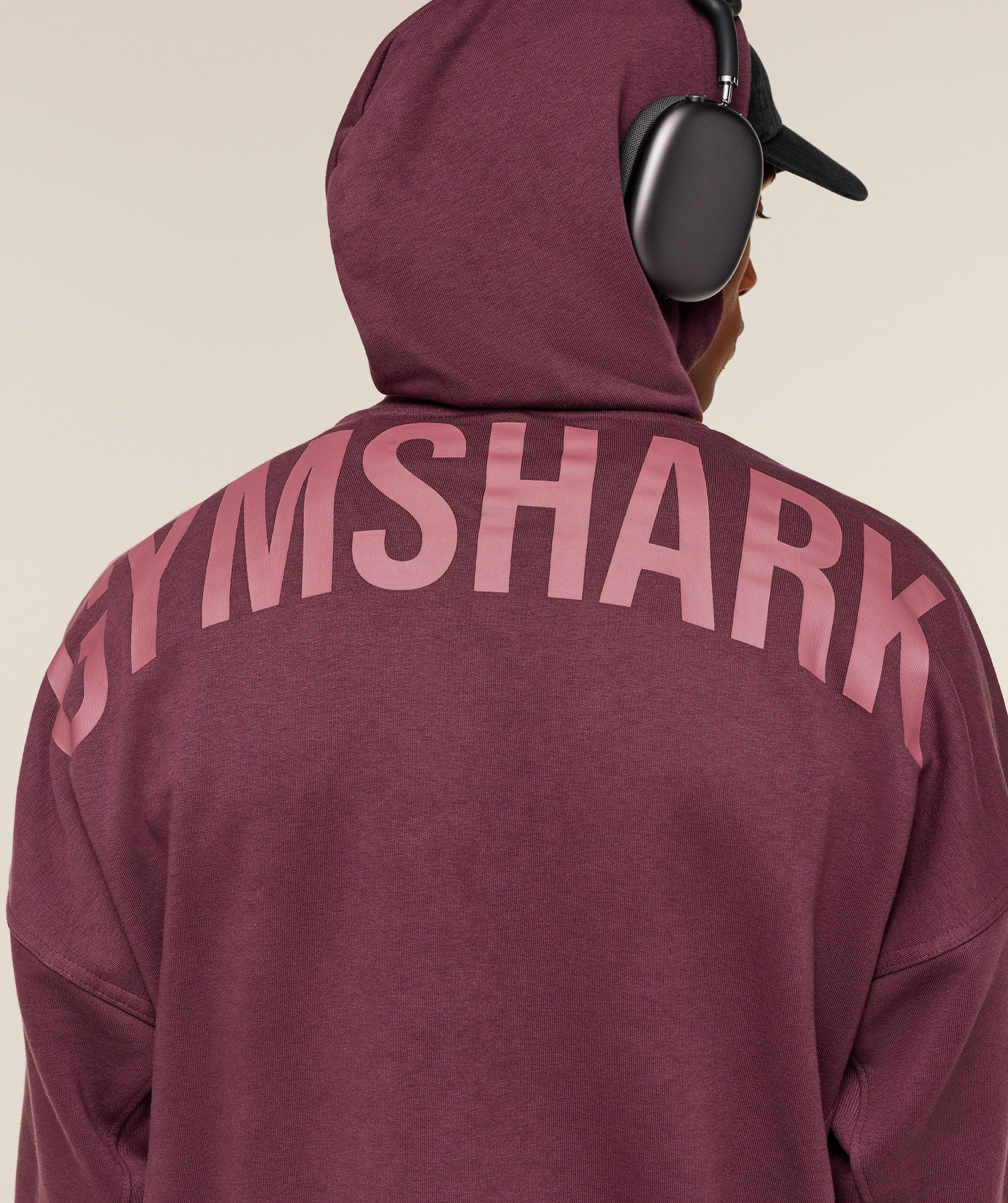 Gymshark Power Oversized Hoodie - GS Impact Burgundy - Image 5