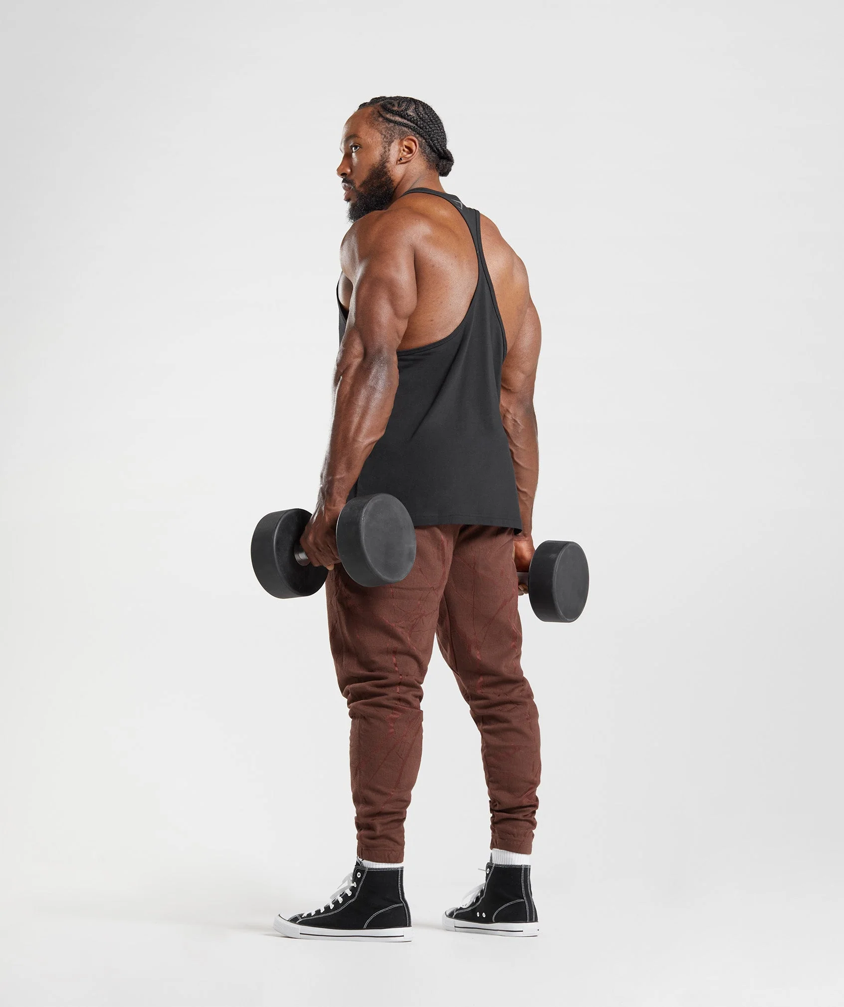 Gymshark Power Joggers - Cherry Brown Print - Image 4