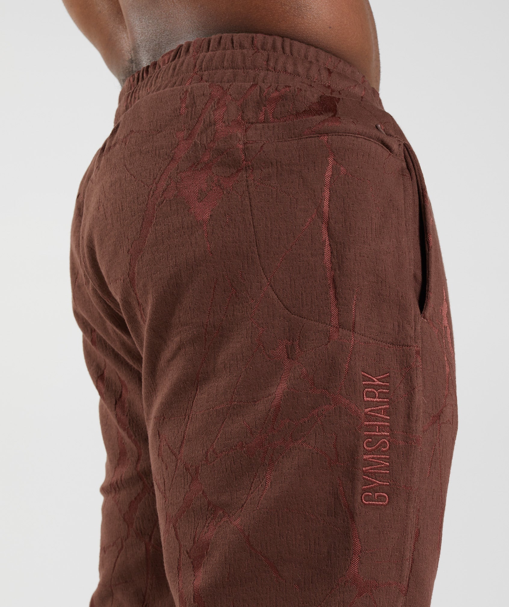 Gymshark Power Joggers - Cherry Brown Print - Image 6