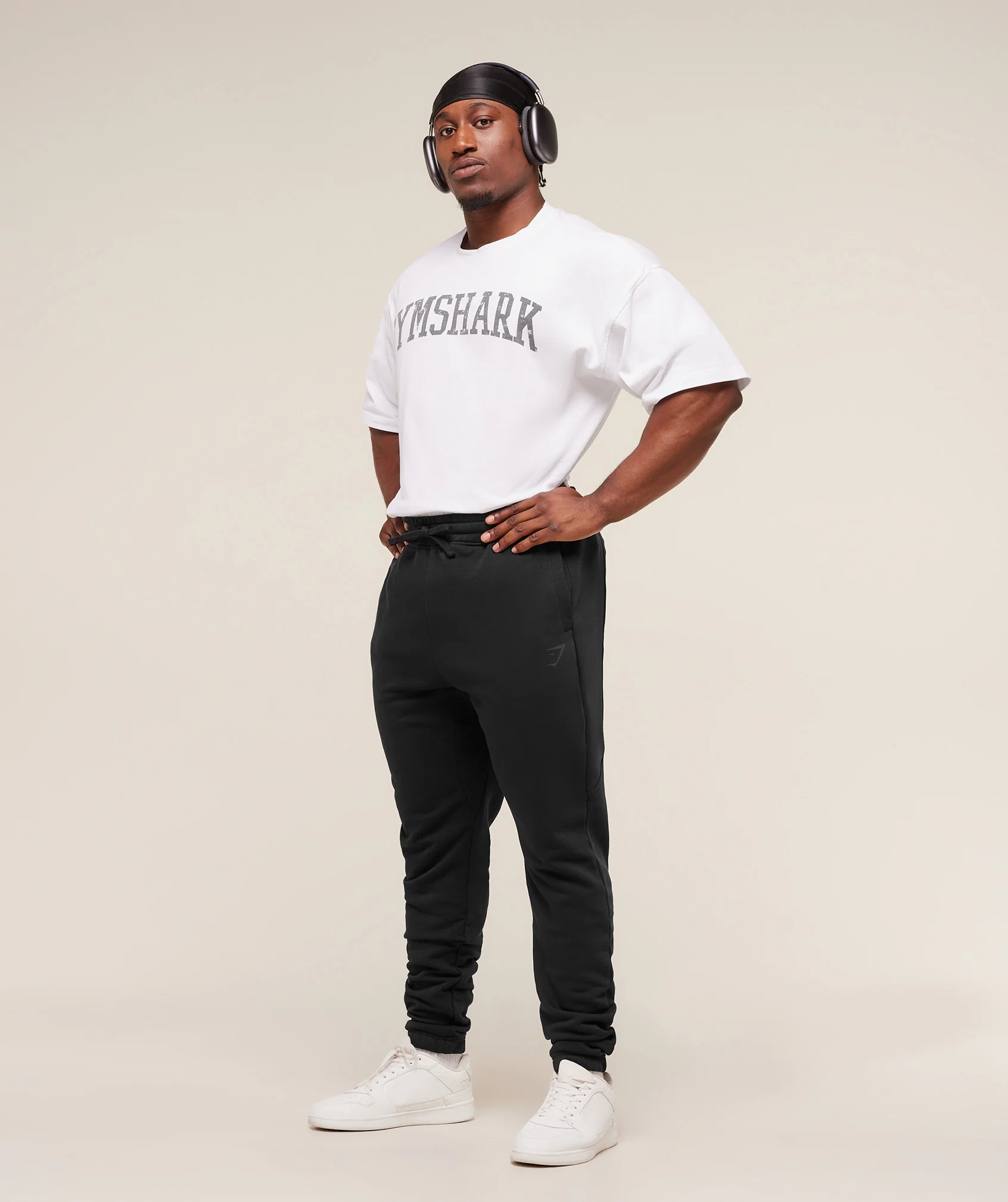 Gymshark Power Joggers Tall - Black/Asphalt Grey - Image 4