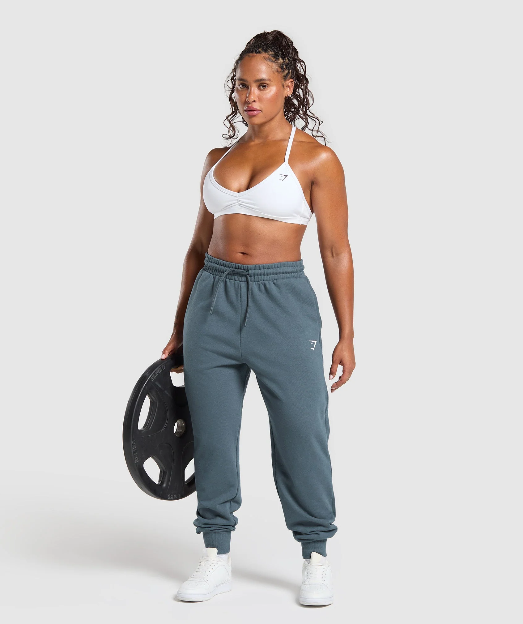 Gymshark Power Joggers - Titanium Blue - Image 4