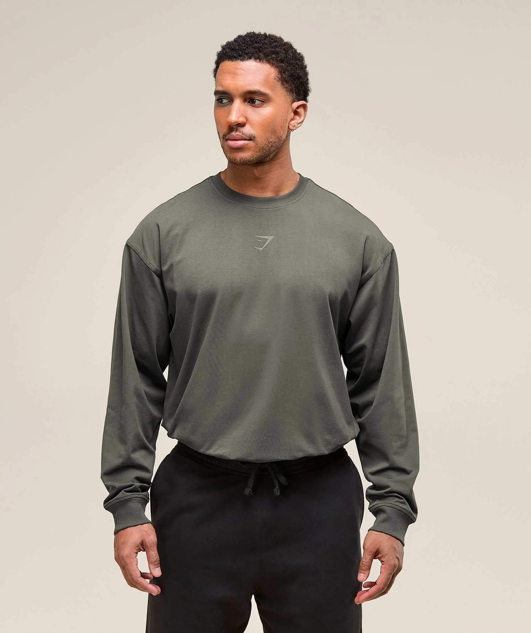 Gymshark Power Long Sleeve T-Shirt - Strength Green - Image 2