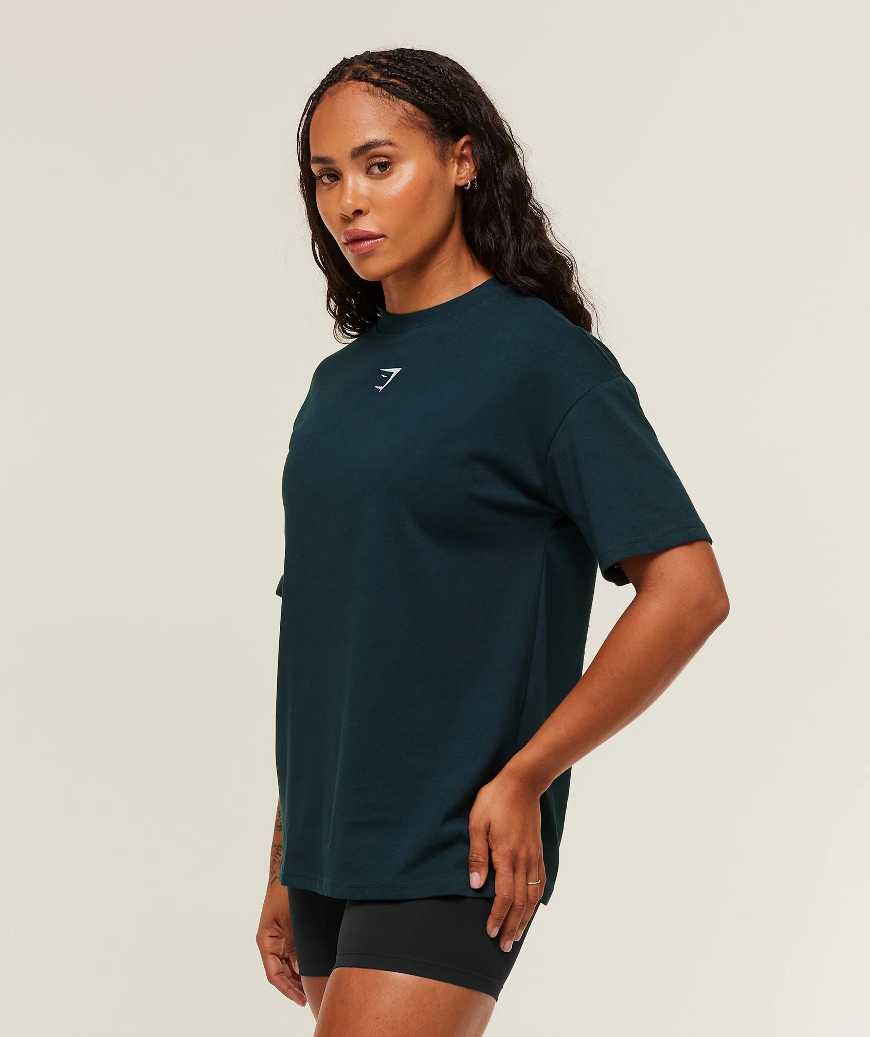 Gymshark GS Power Oversized T-Shirt - Deep Petrol Blue/Smoke Blue - Image 3