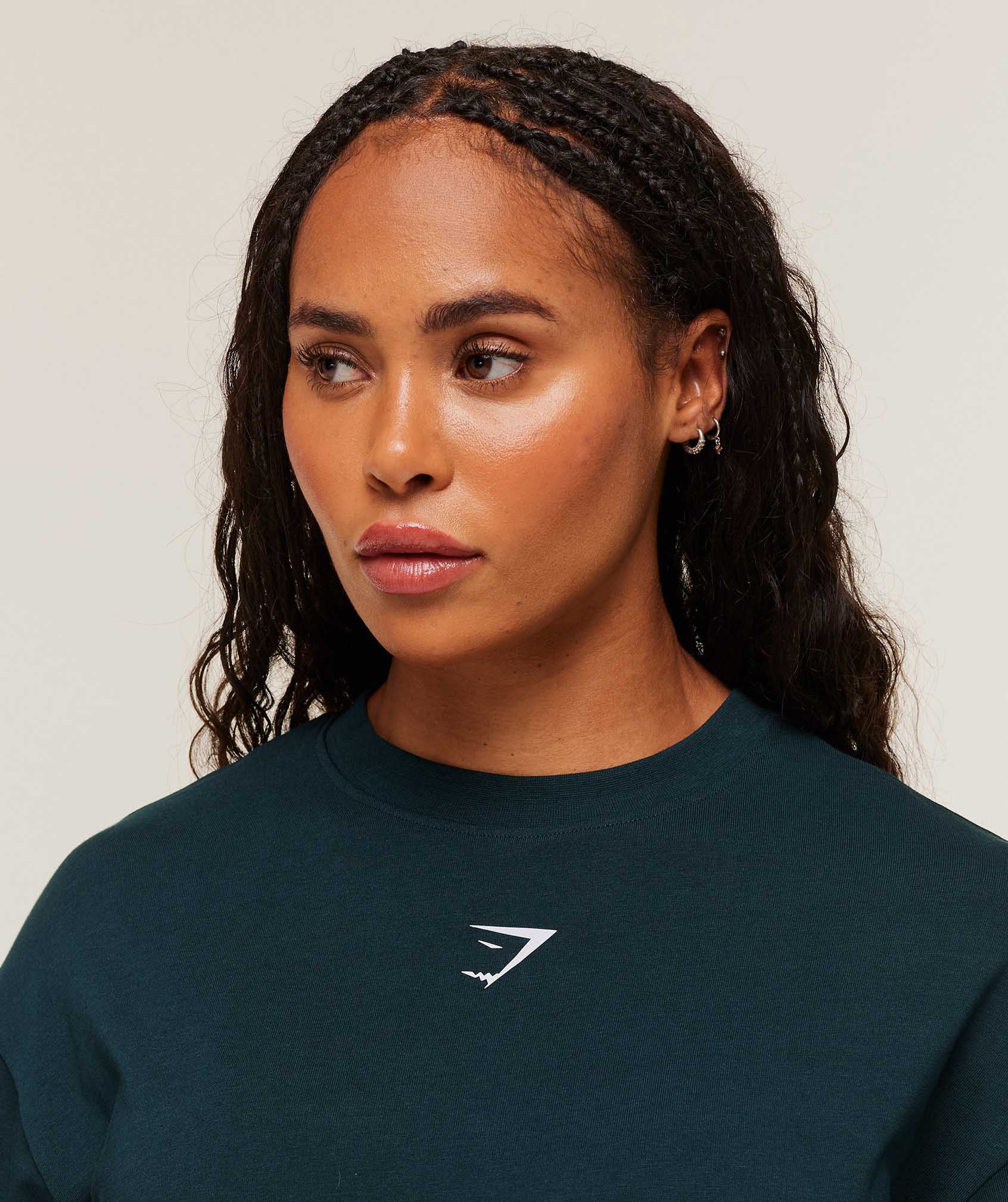 Gymshark GS Power Oversized T-Shirt - Deep Petrol Blue/Smoke Blue - Image 5