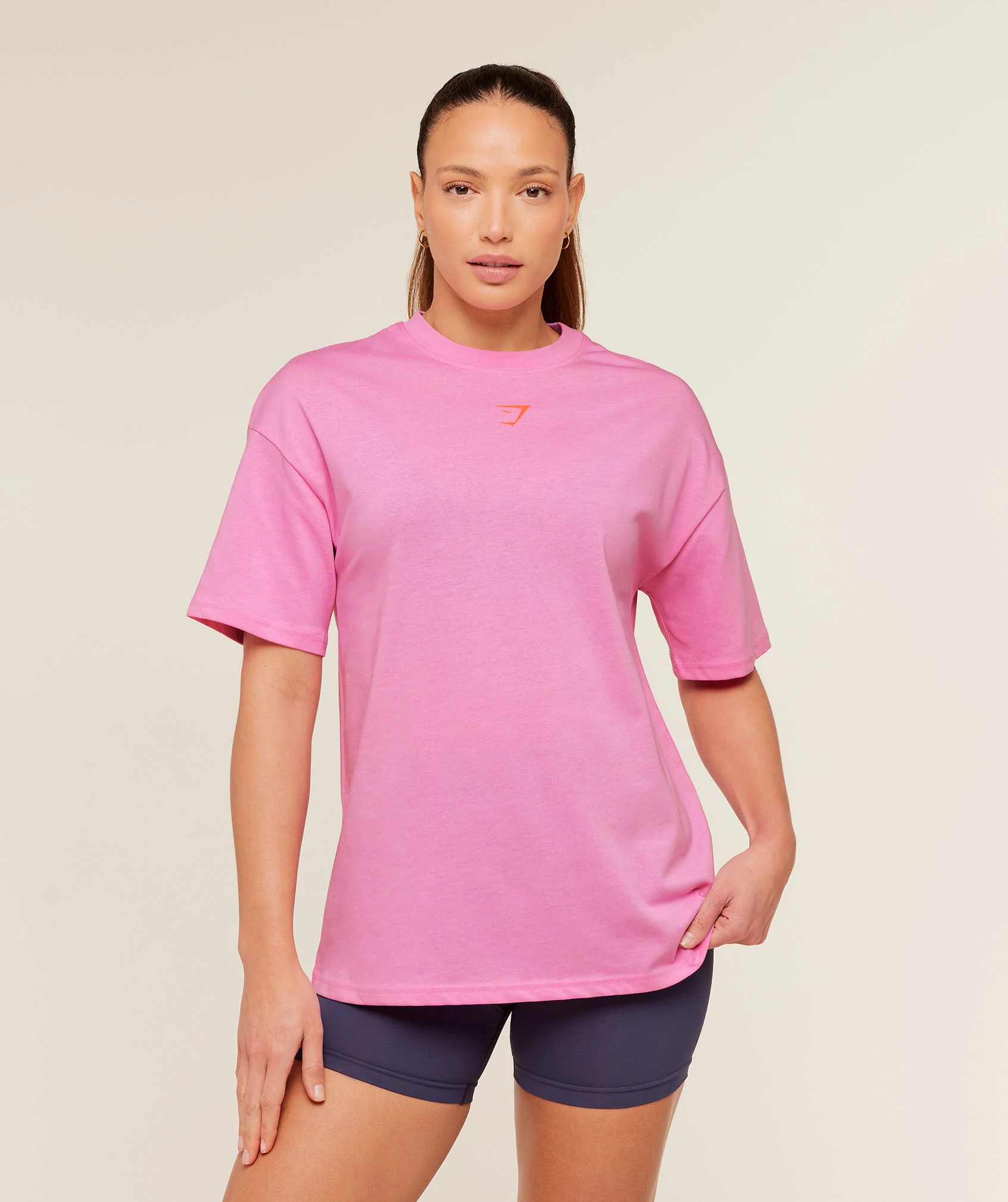Gymshark GS Power Oversized T-Shirt - Focus Pink - Image 2