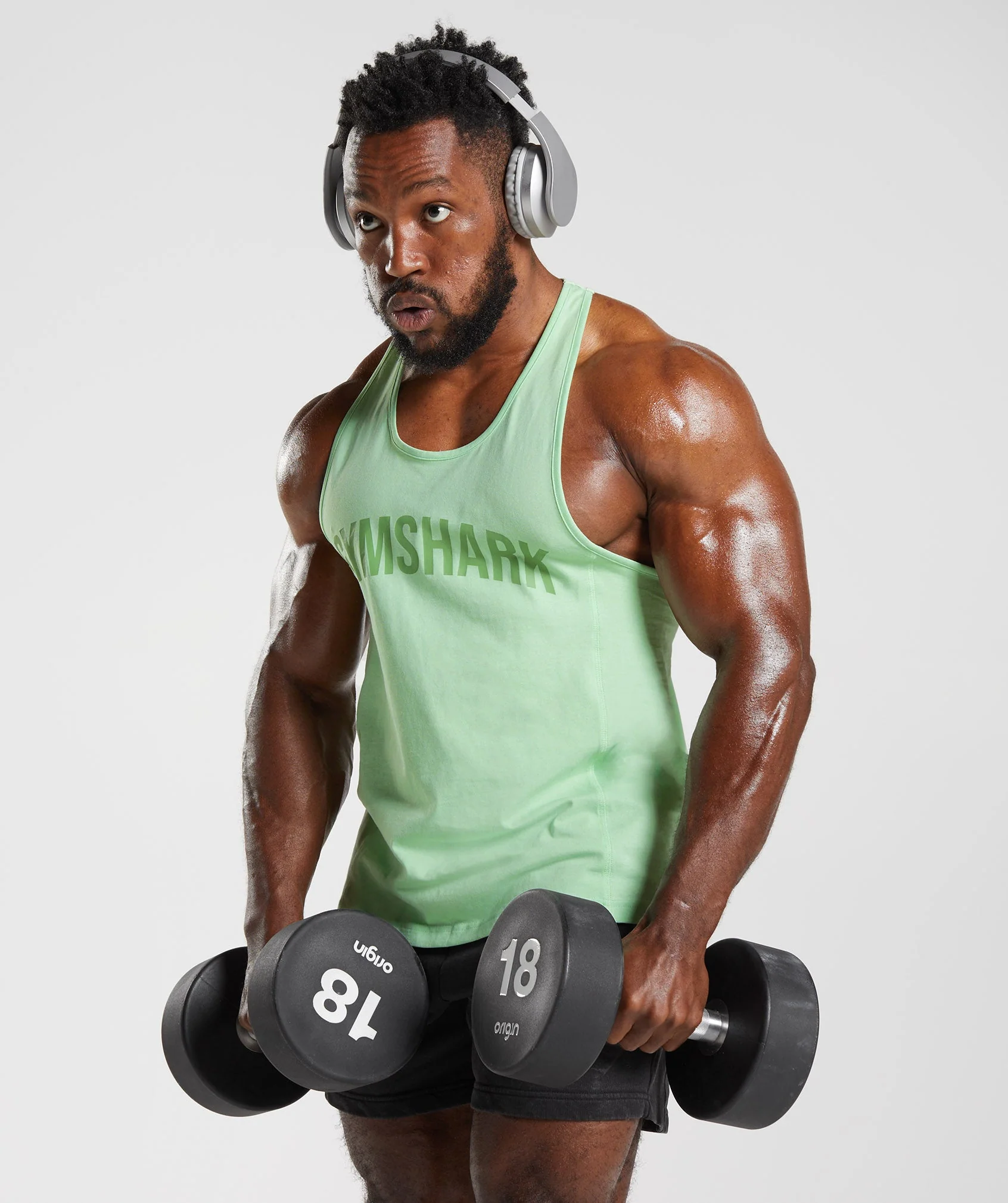 Gymshark Power Stringer - Aloe Green - Image 3