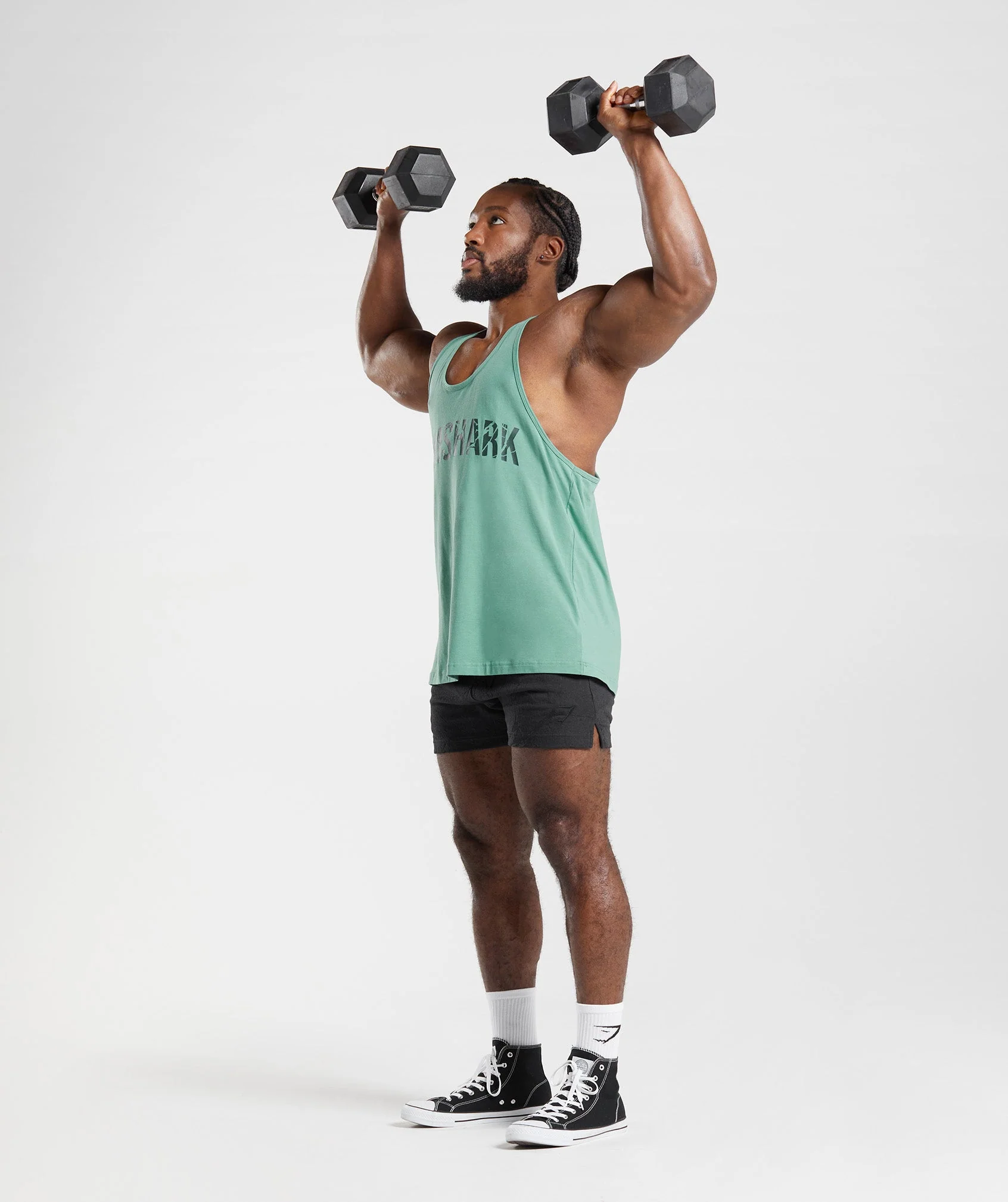 Gymshark Power Stringer - Alpine Green - Image 4