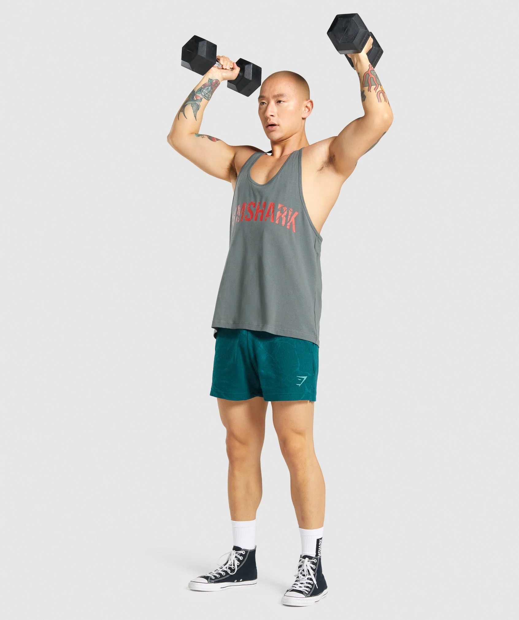 Gymshark Power Stringer - Grey - Image 4