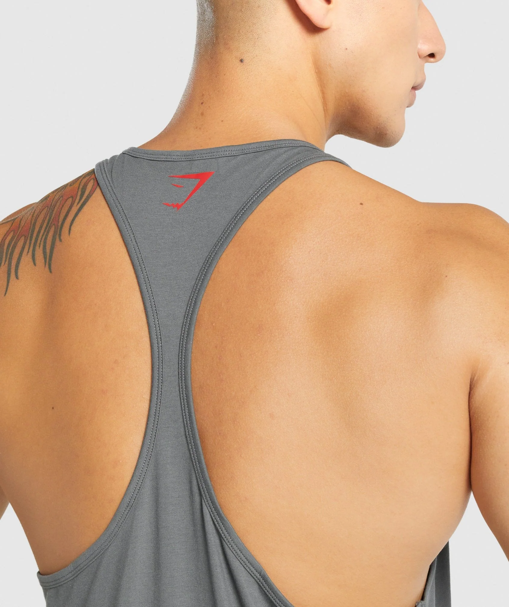 Gymshark Power Stringer - Grey - Image 5