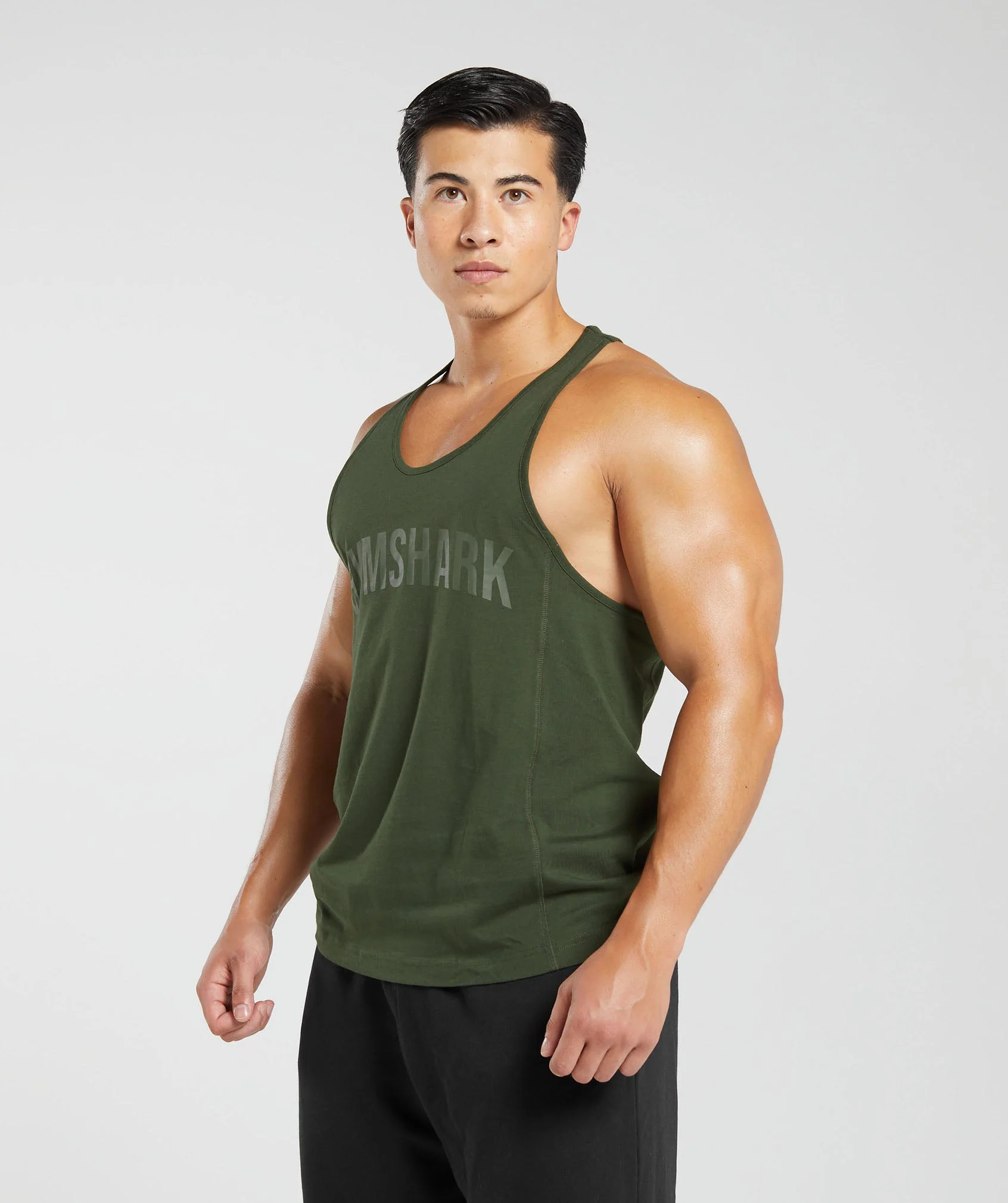 Gymshark Power Stringer - Moss Olive - Image 3
