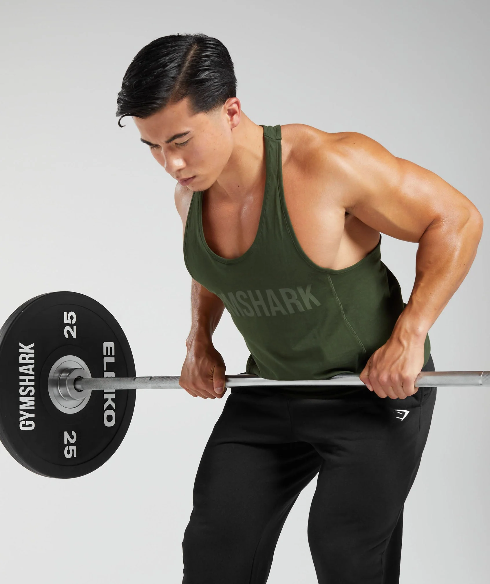 Gymshark Power Stringer - Moss Olive - Image 4