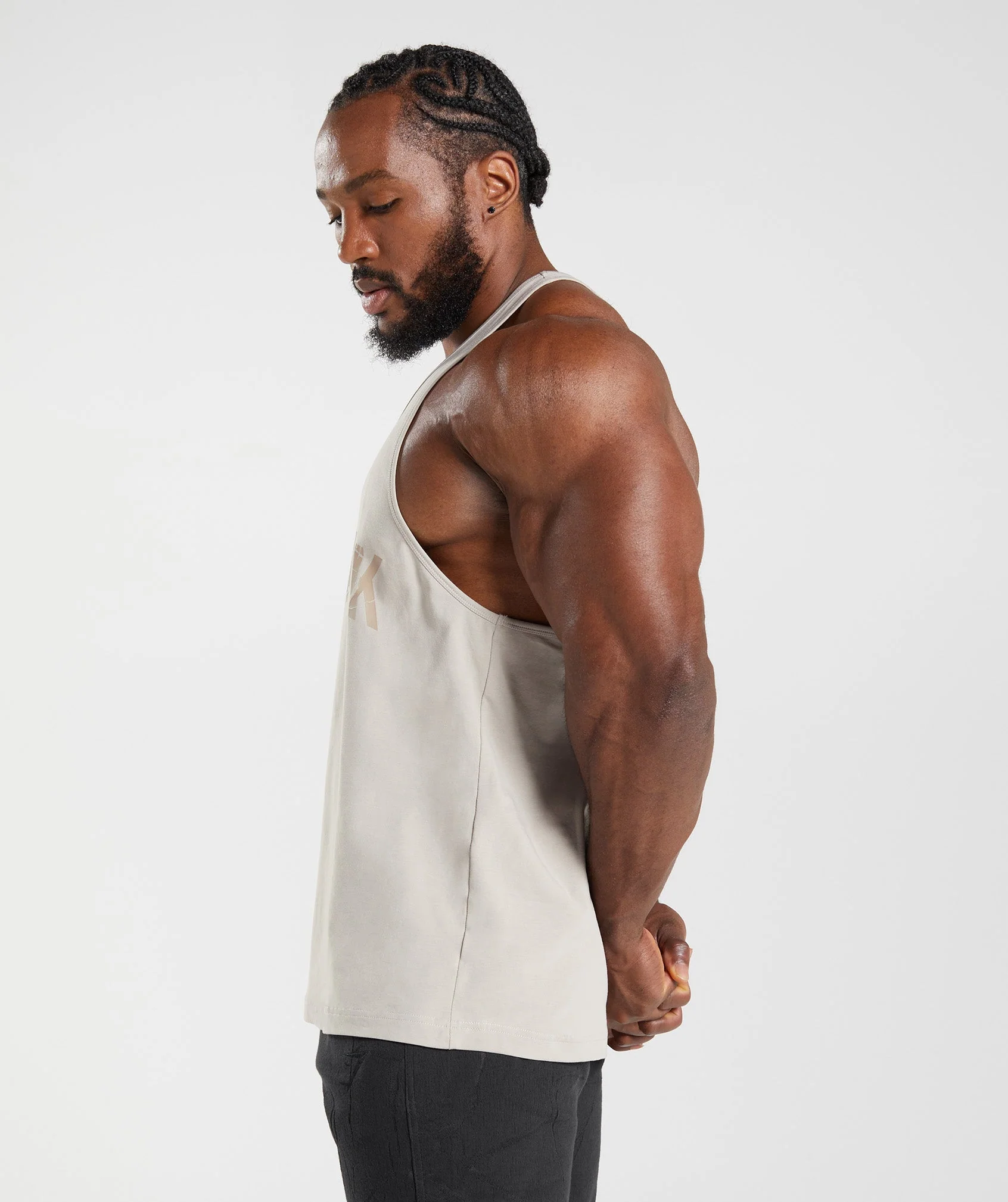 Gymshark Power Stringer - Pebble Grey - Image 3