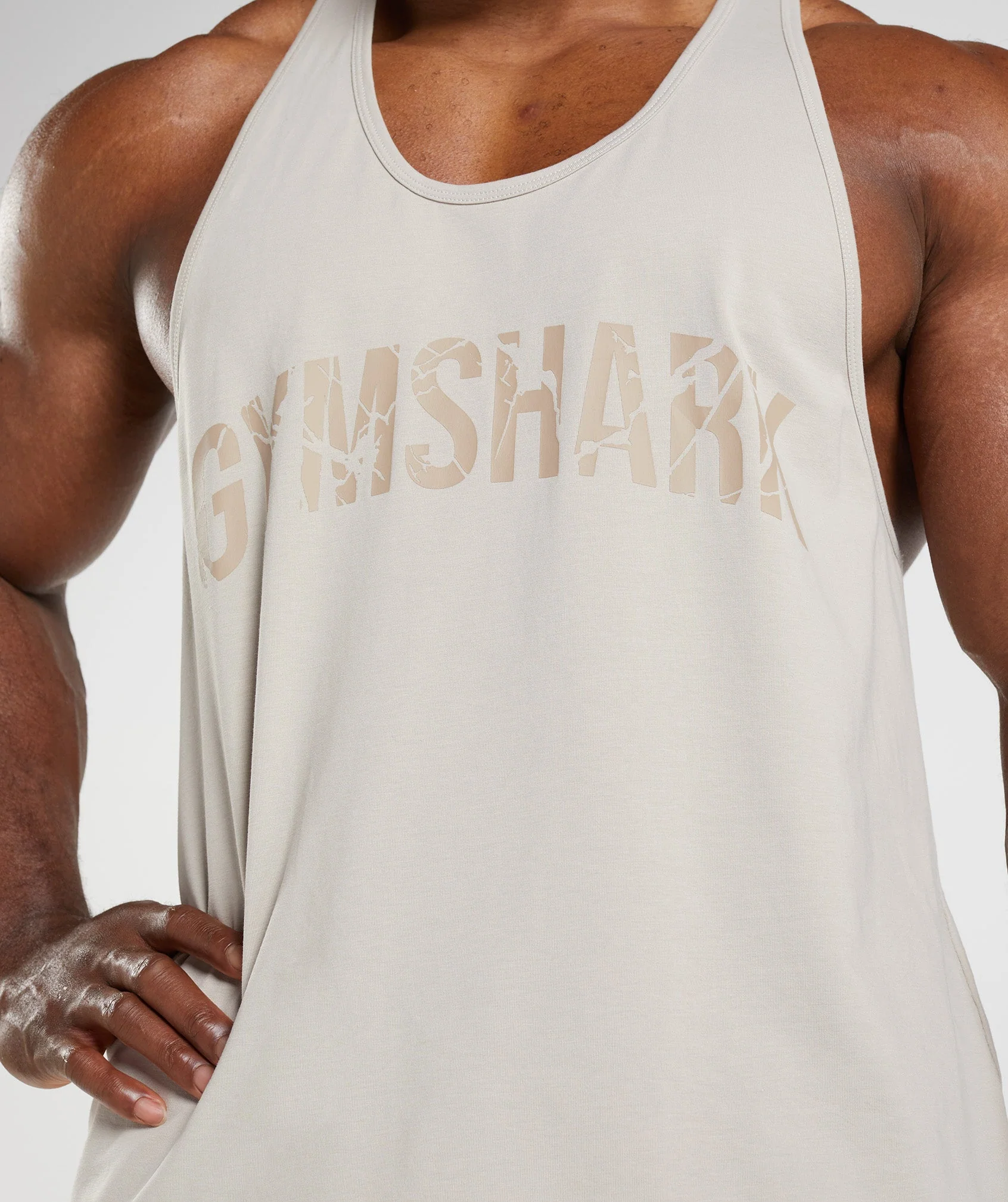 Gymshark Power Stringer - Pebble Grey - Image 6