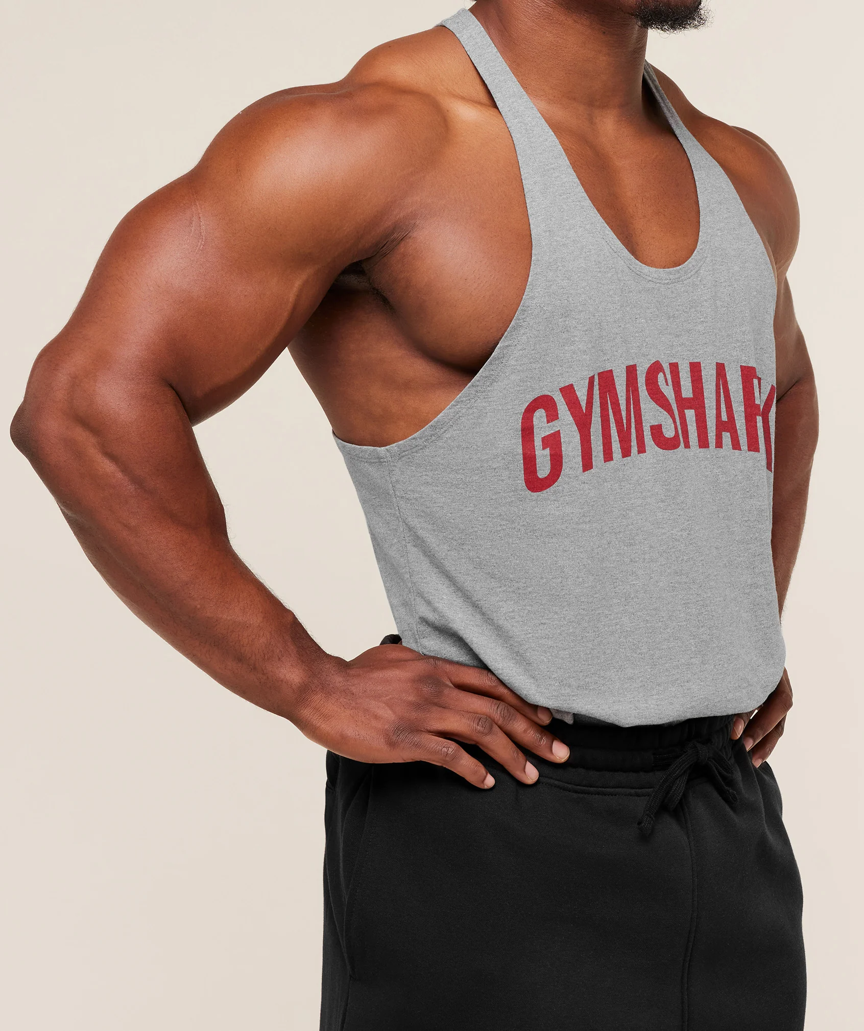 Gymshark Power Stringer - Charcoal Core Marl - Image 7