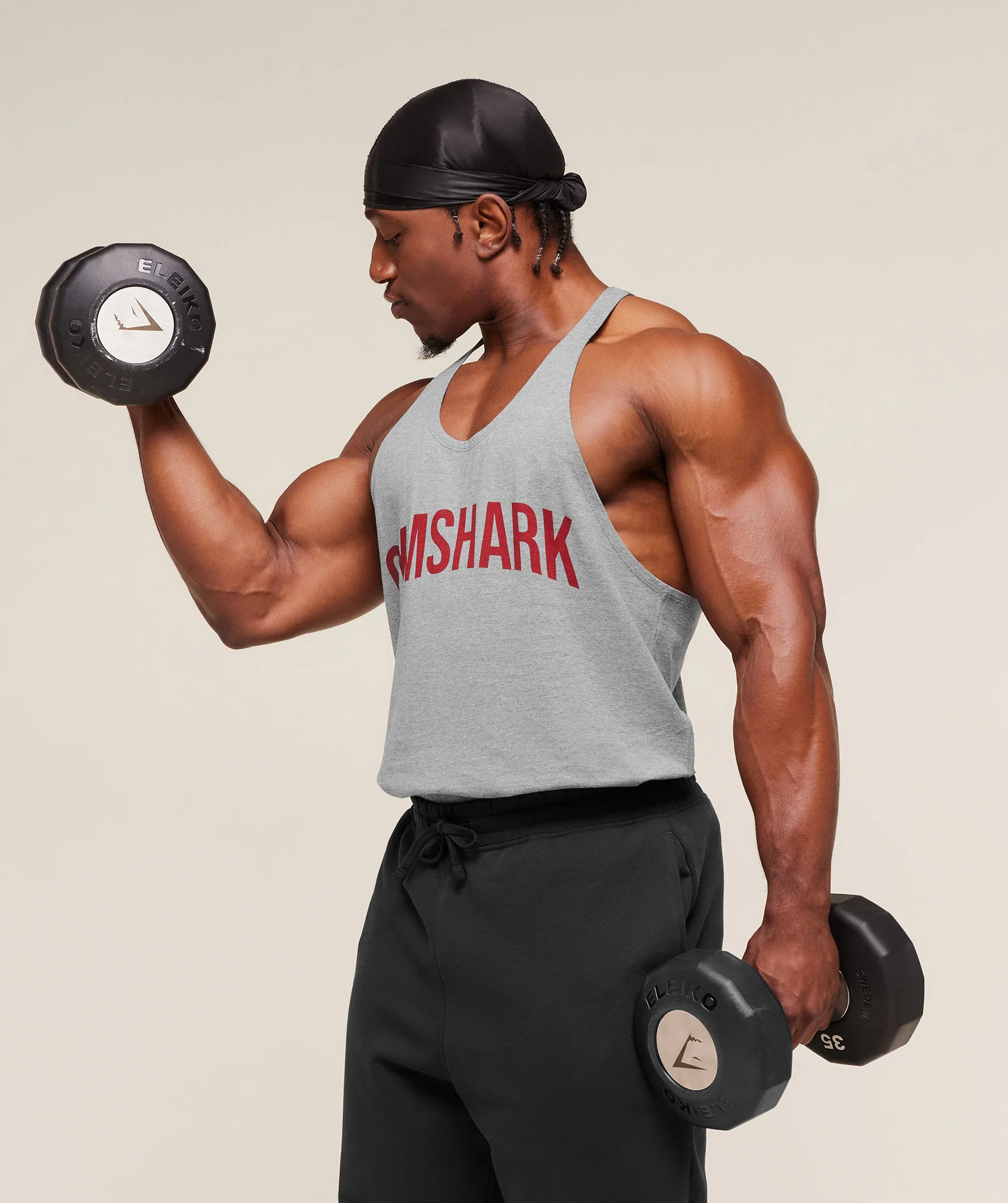 Gymshark Power Stringer - Charcoal Core Marl - Image 9