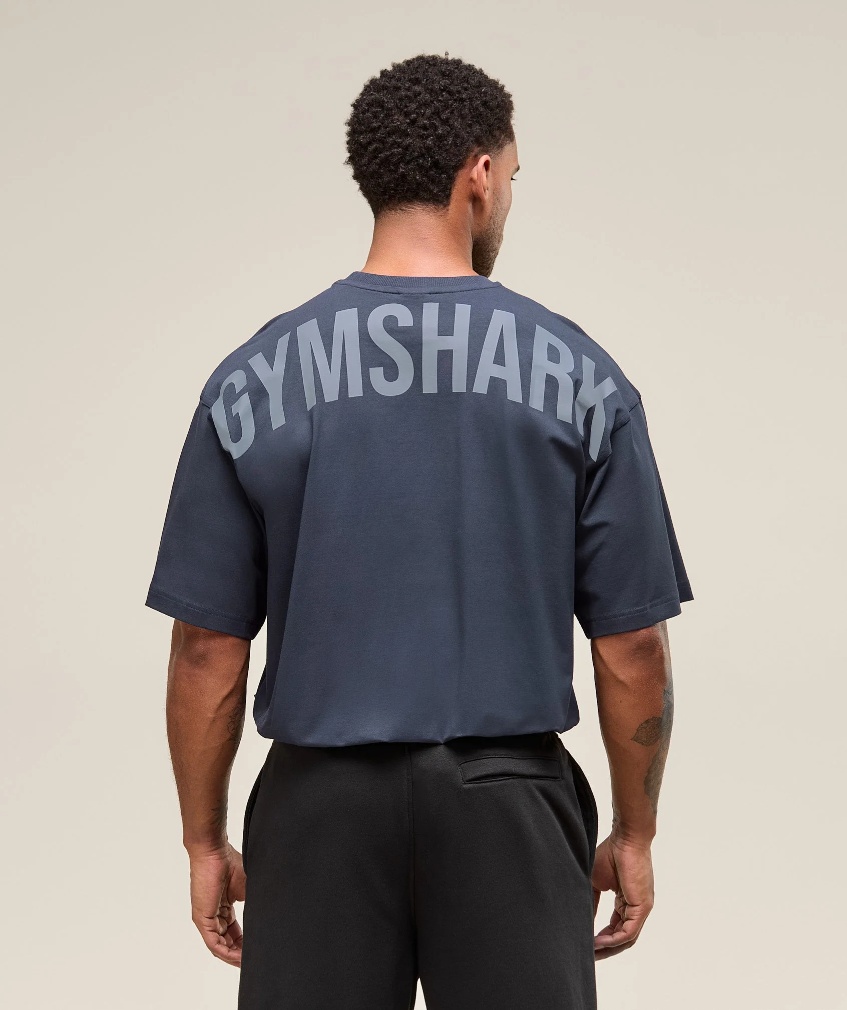 Gymshark Power T-Shirt - Heavy Blue