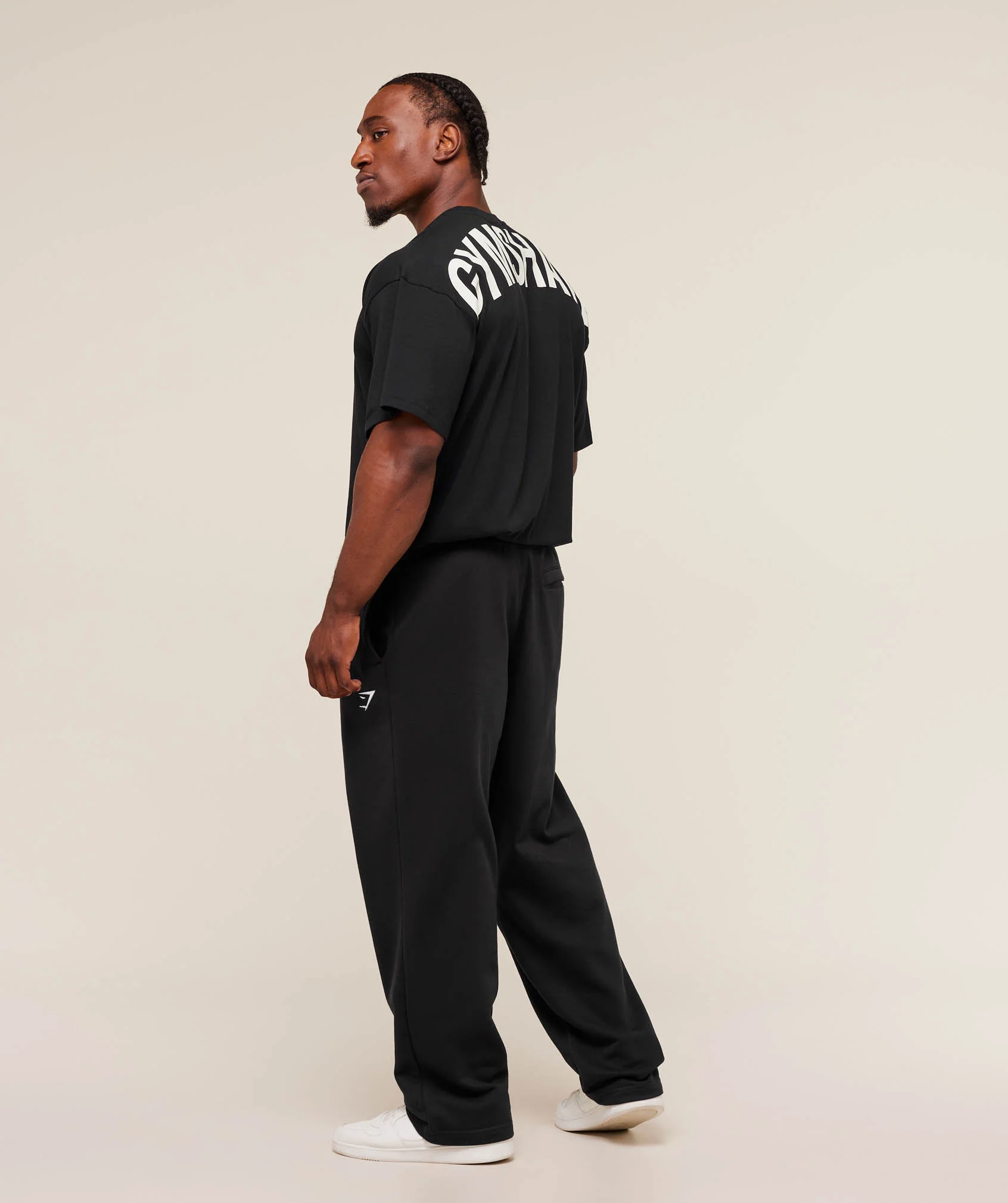Gymshark Power T-Shirt - Black/Oat White - Image 5