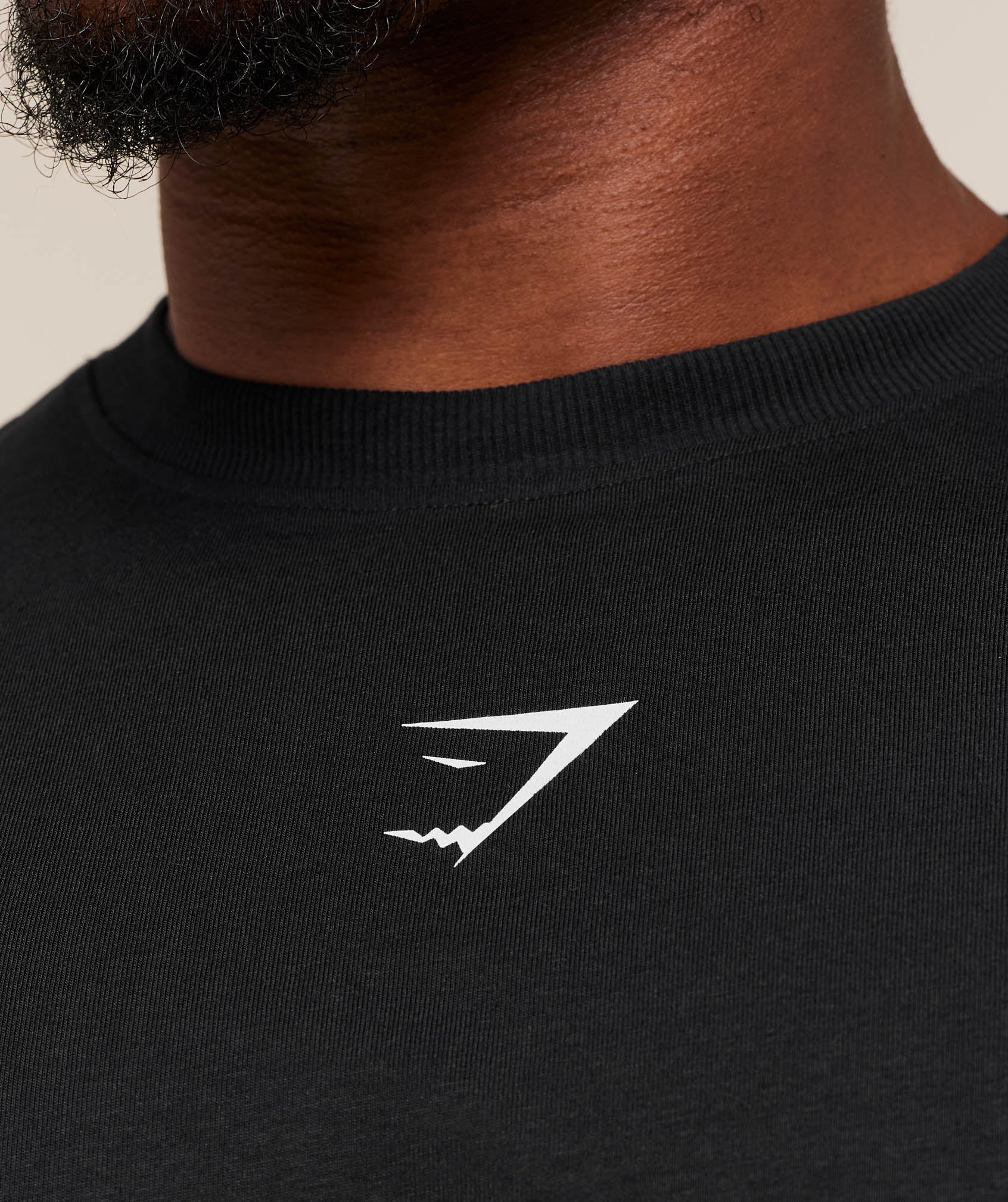 Gymshark Power T-Shirt - Black/Oat White - Image 7