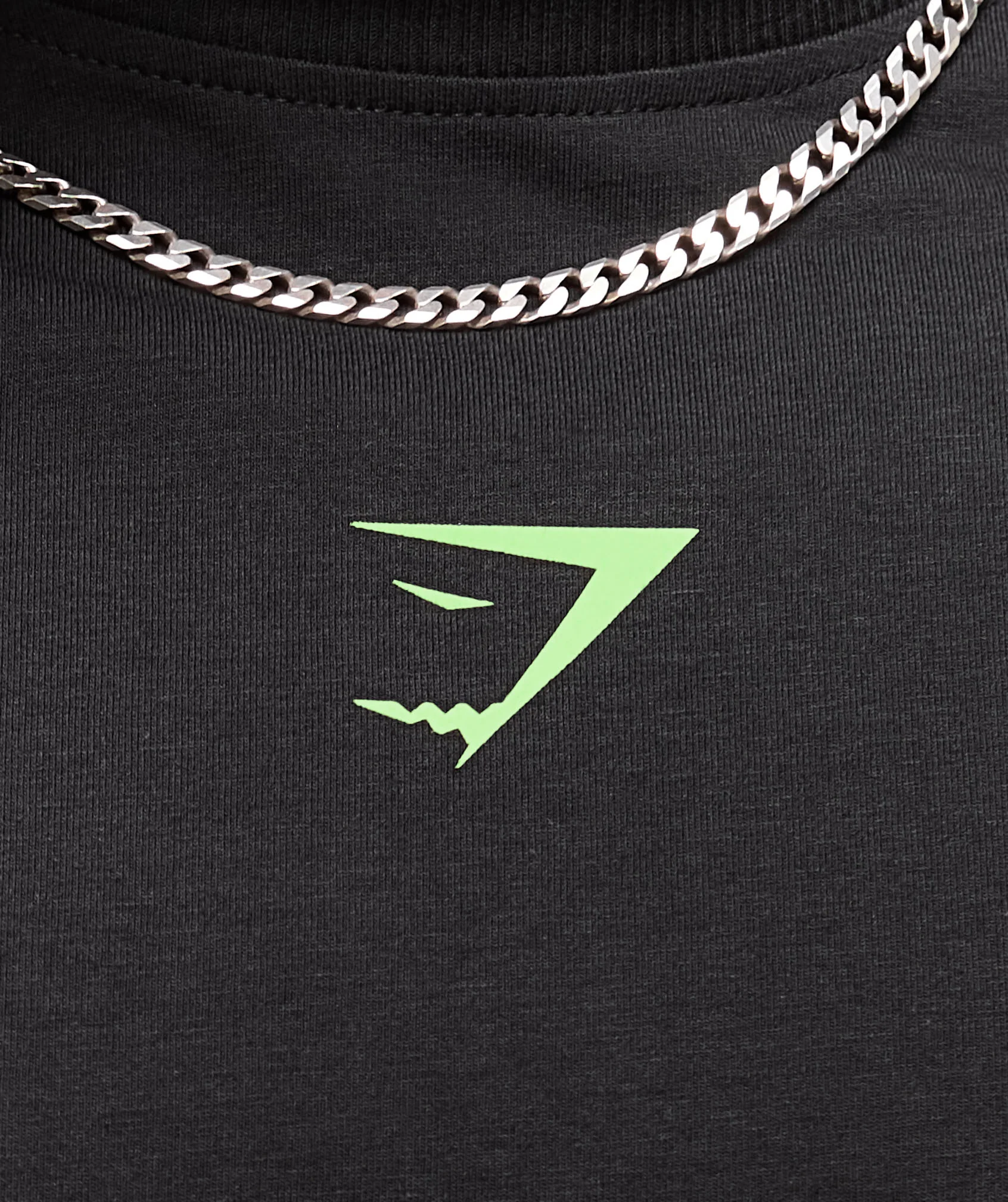 Gymshark Power T-Shirt - Black/Energy Gelato Green - Image 7