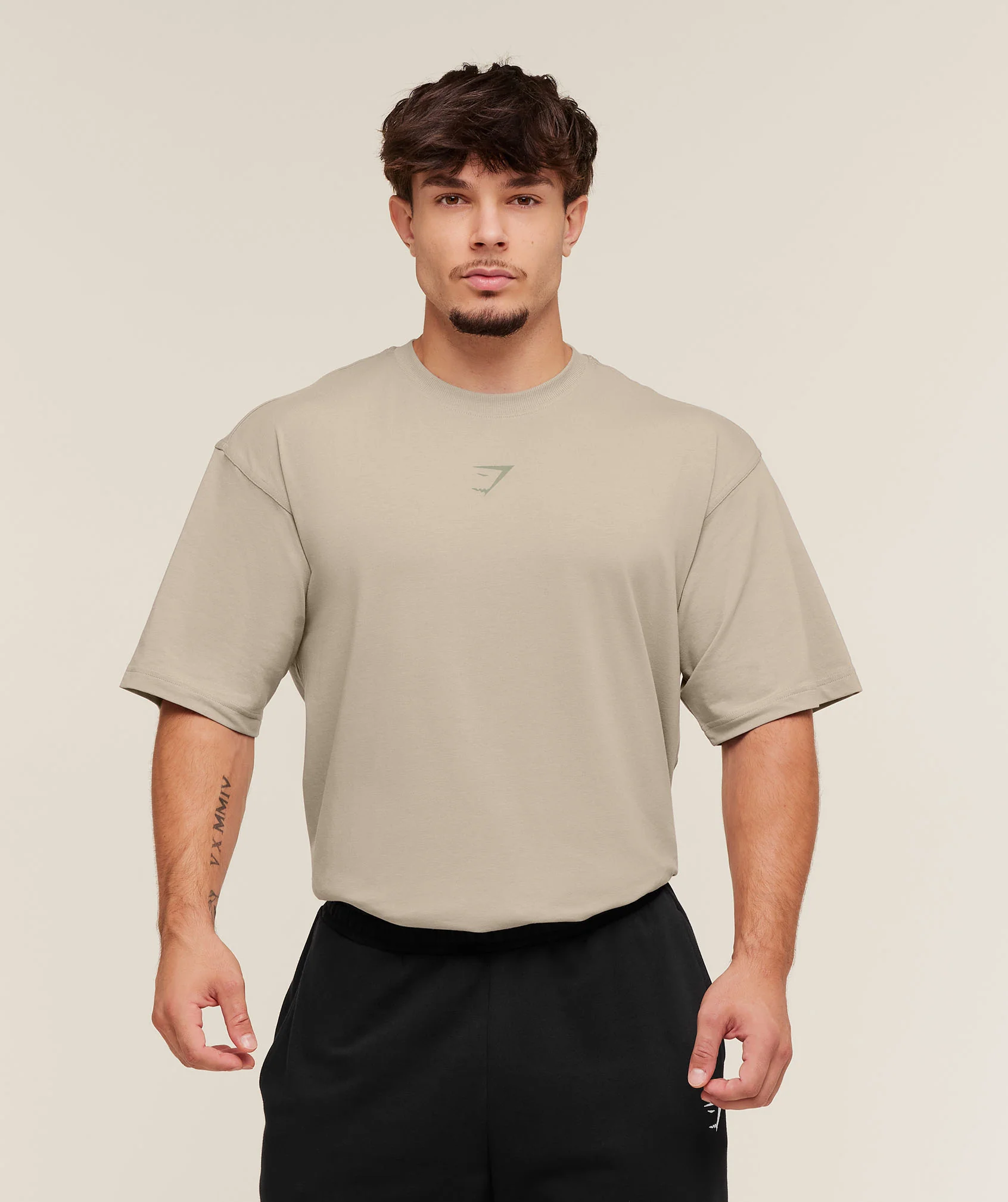 Gymshark Power T-Shirt - Mushroom Grey - Image 2