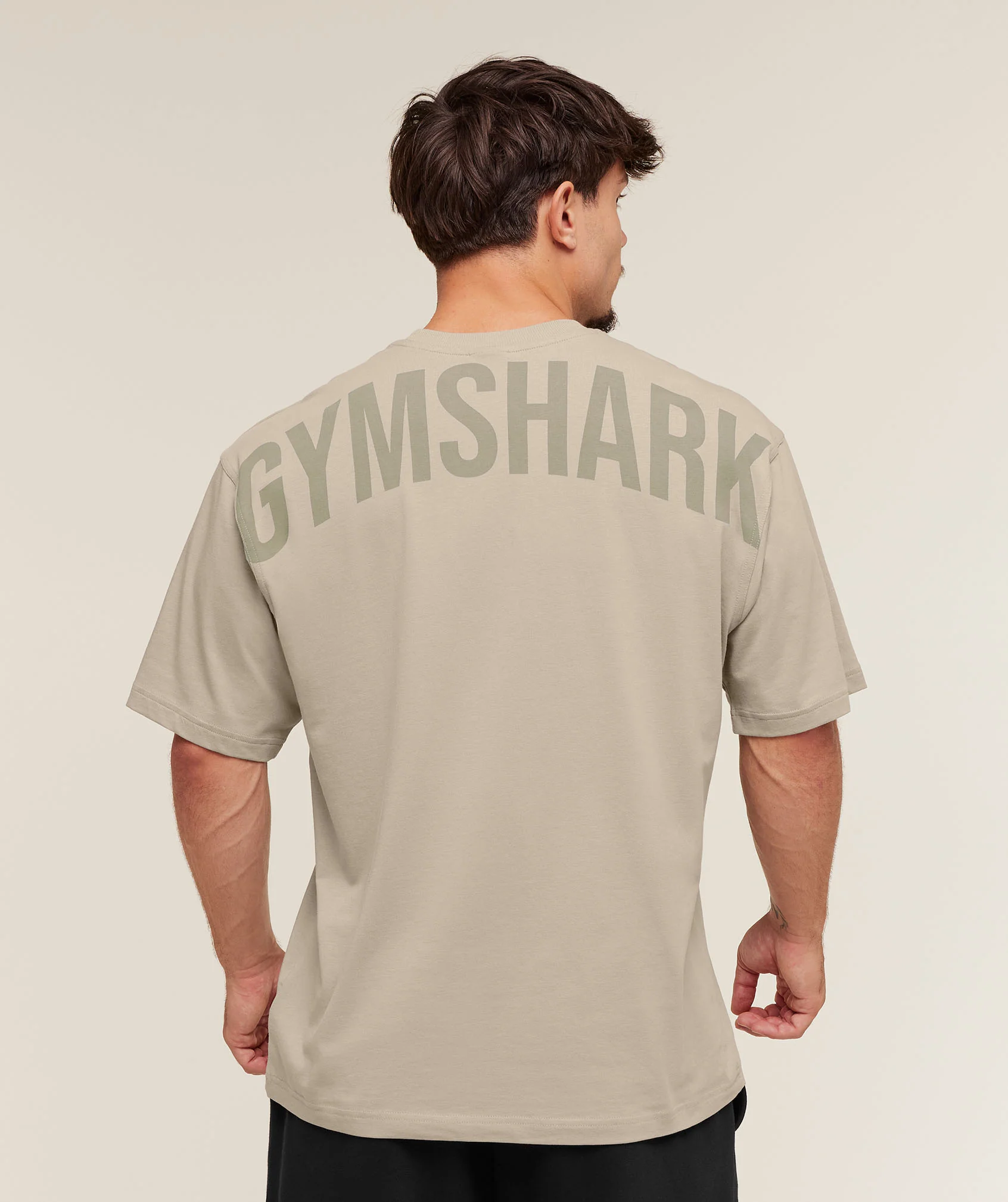 Gymshark Power T-Shirt - Mushroom Grey - Image 4