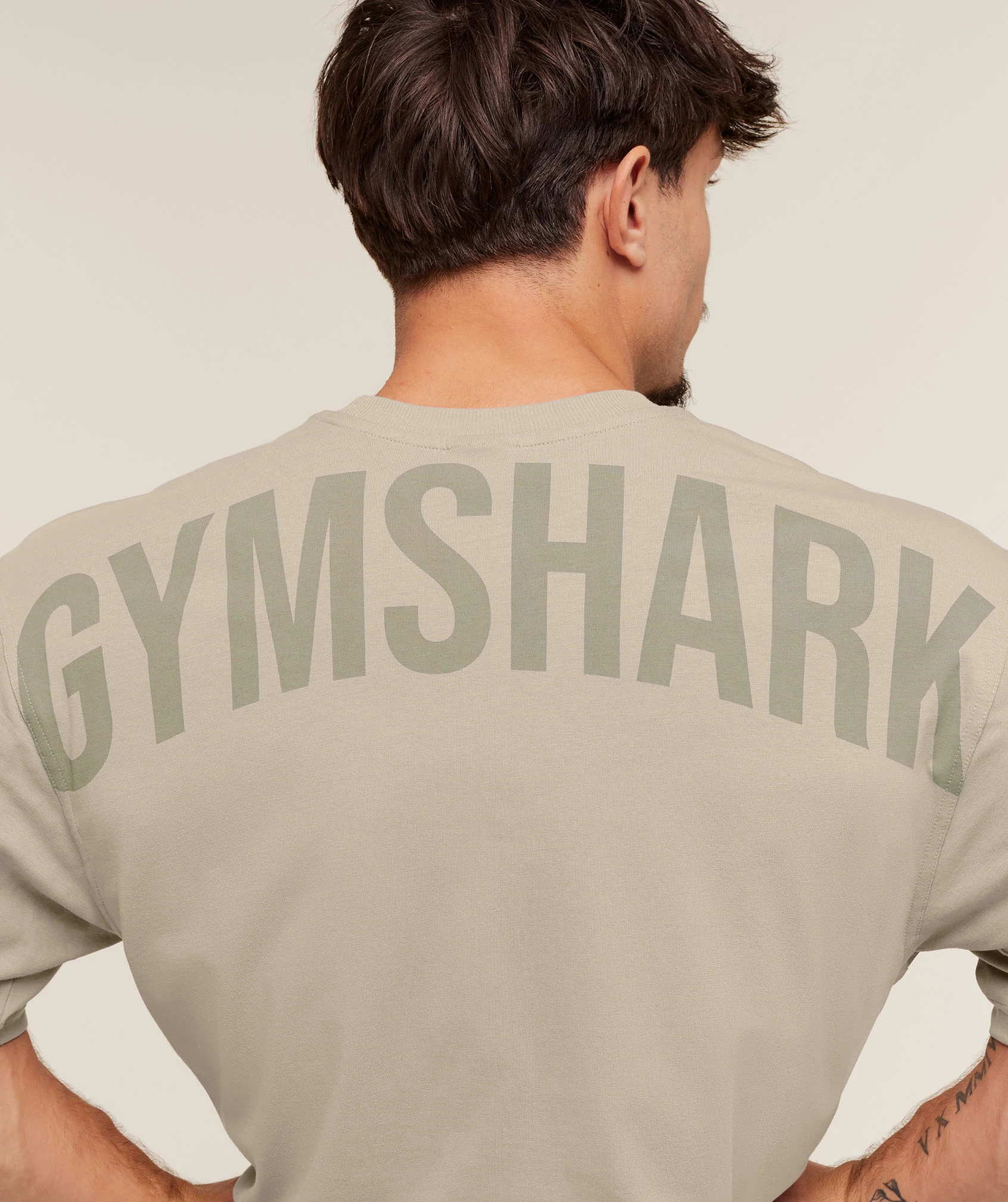 Gymshark Power T-Shirt - Mushroom Grey - Image 6
