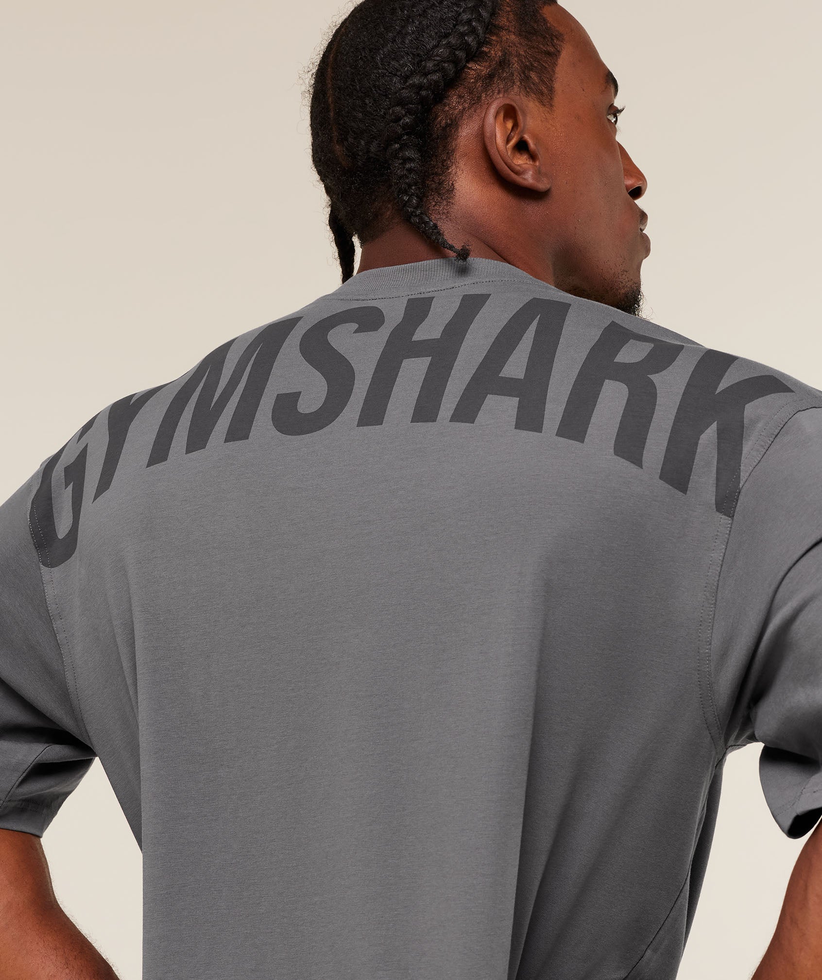 Gymshark Power T-Shirt - Dark Grey - Image 3