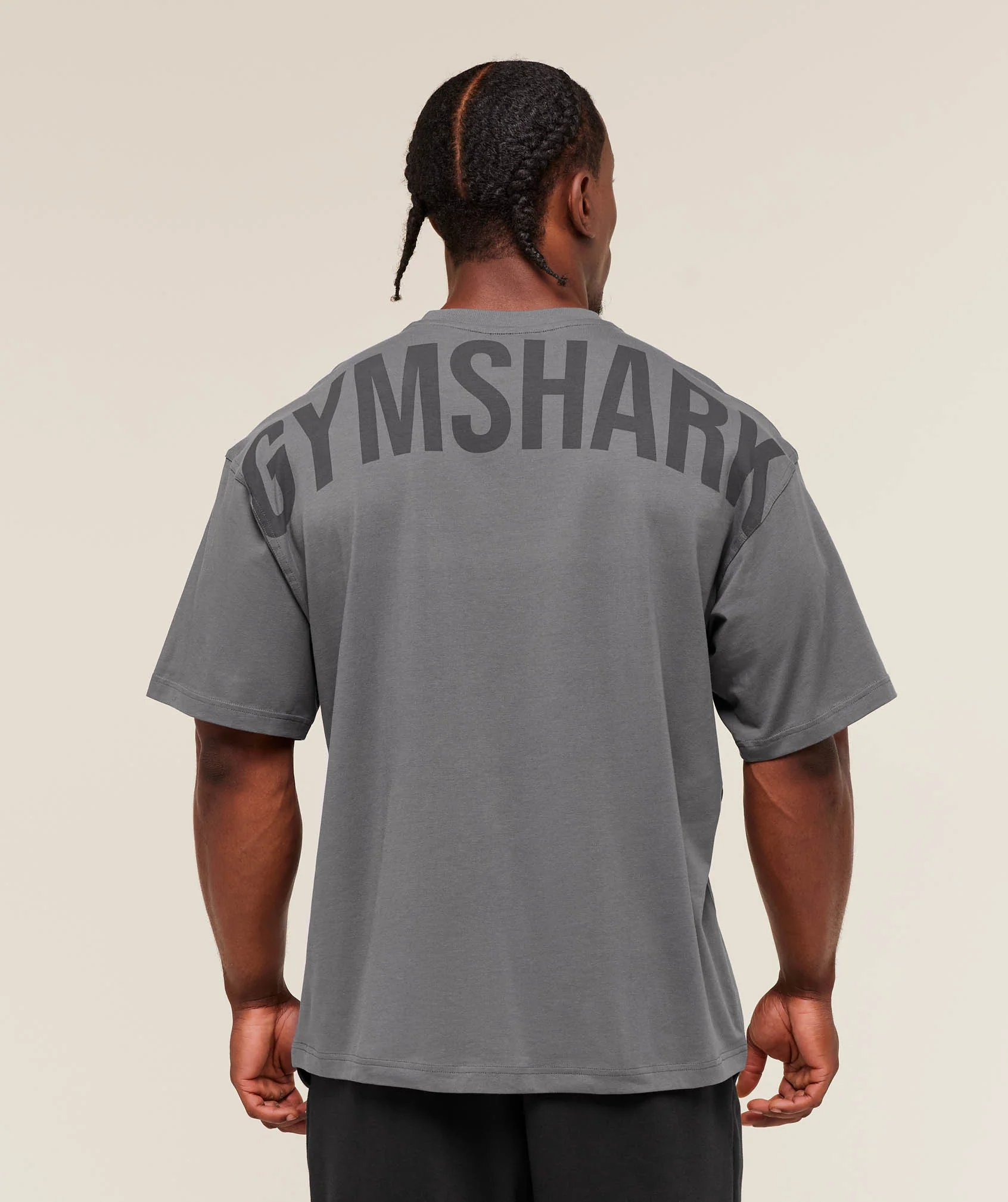 Gymshark Power T-Shirt - Dark Grey - Image 4