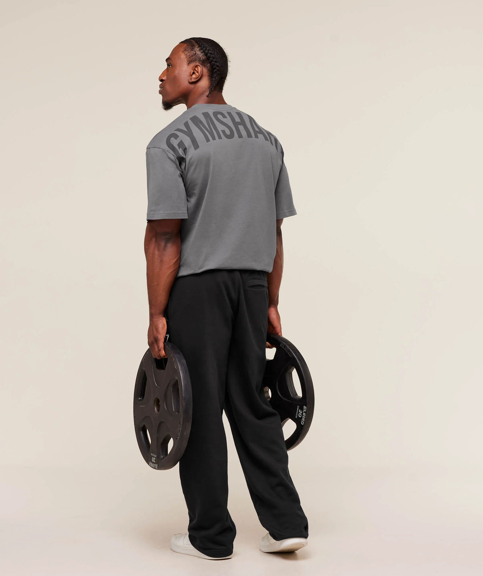 Gymshark Power T-Shirt - Dark Grey - Image 6