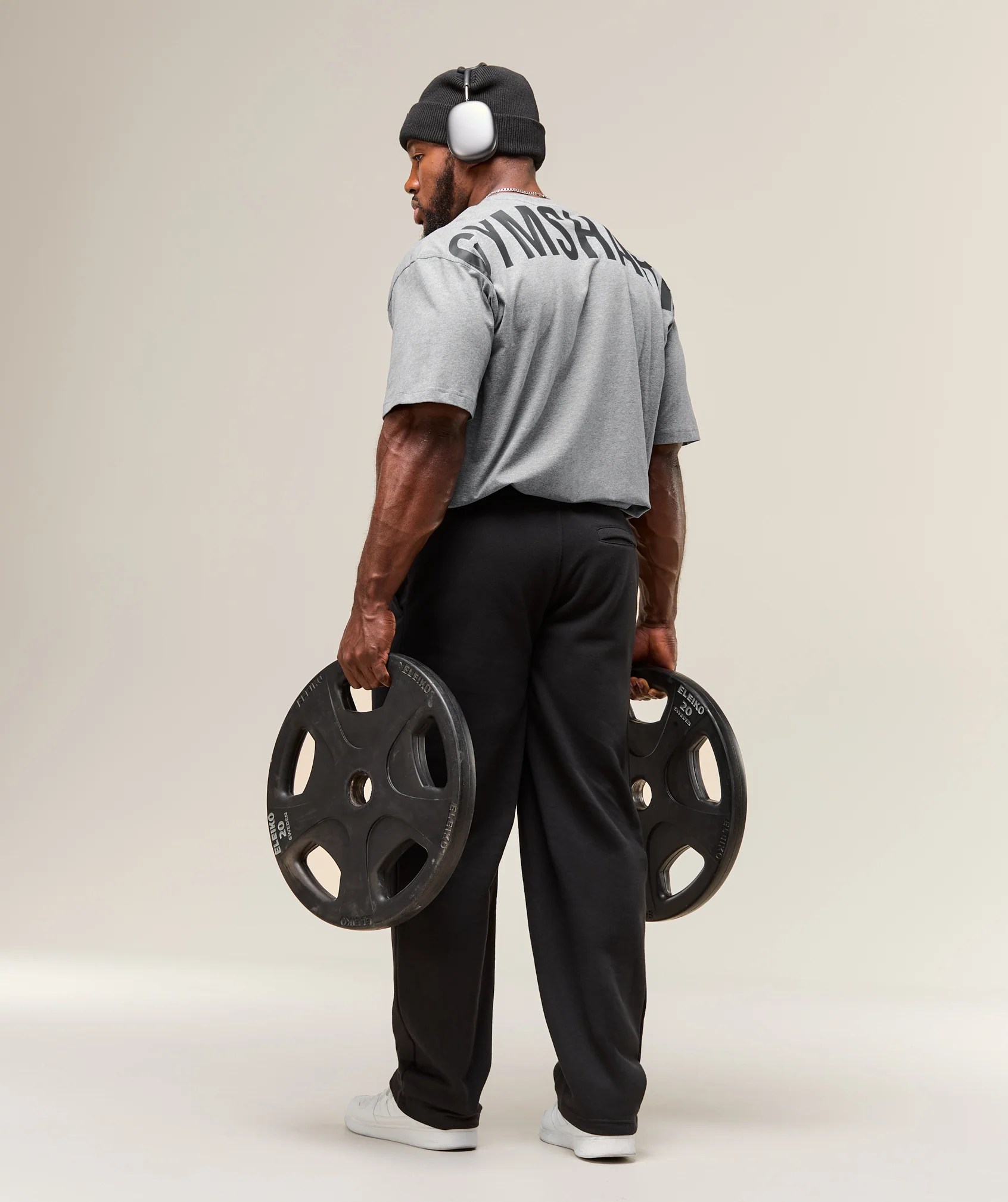 Gymshark Power T-Shirt - Charcoal Core Marl/Black - Image 7