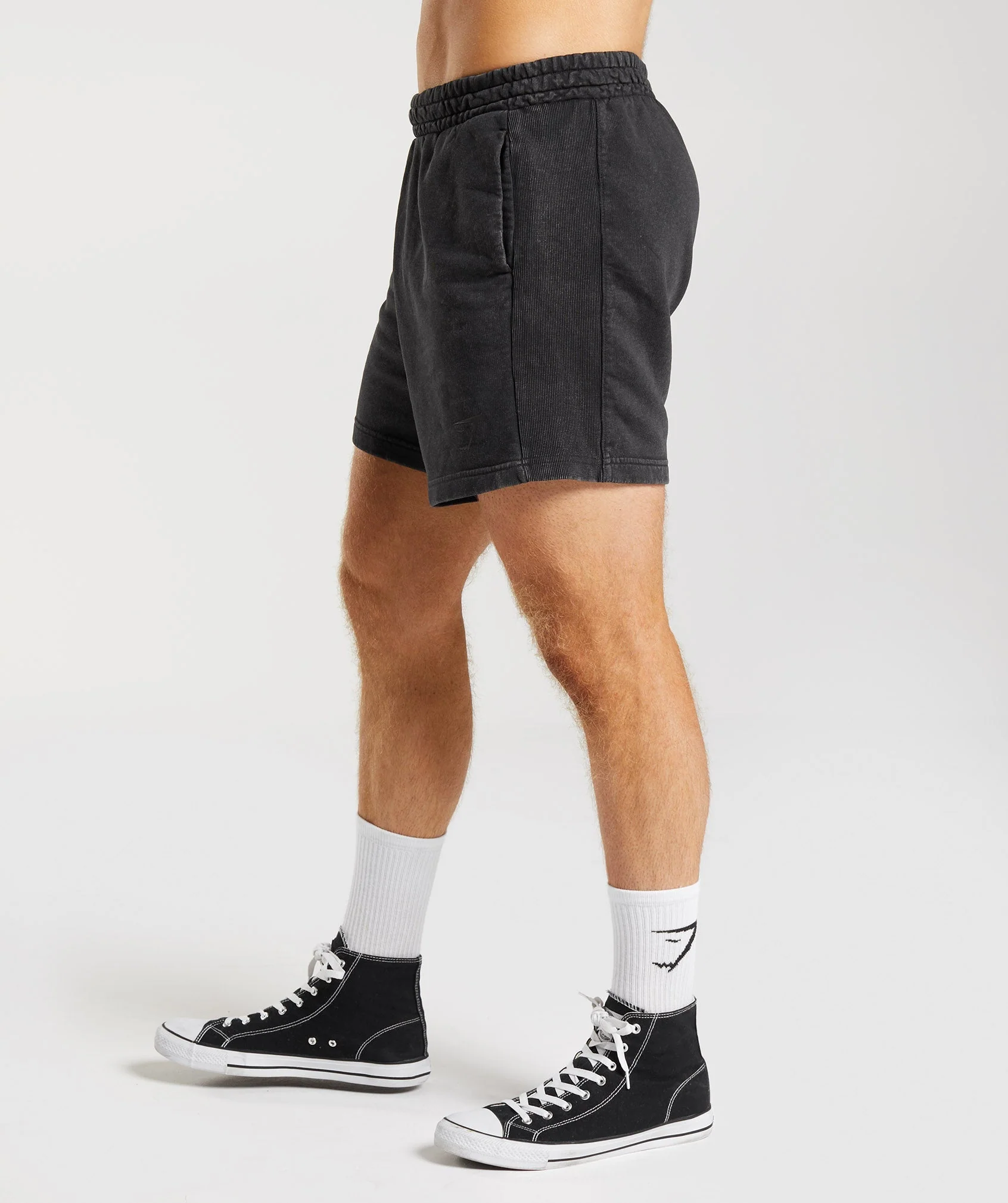 Gymshark Power Washed 5" Shorts - Black - Image 3