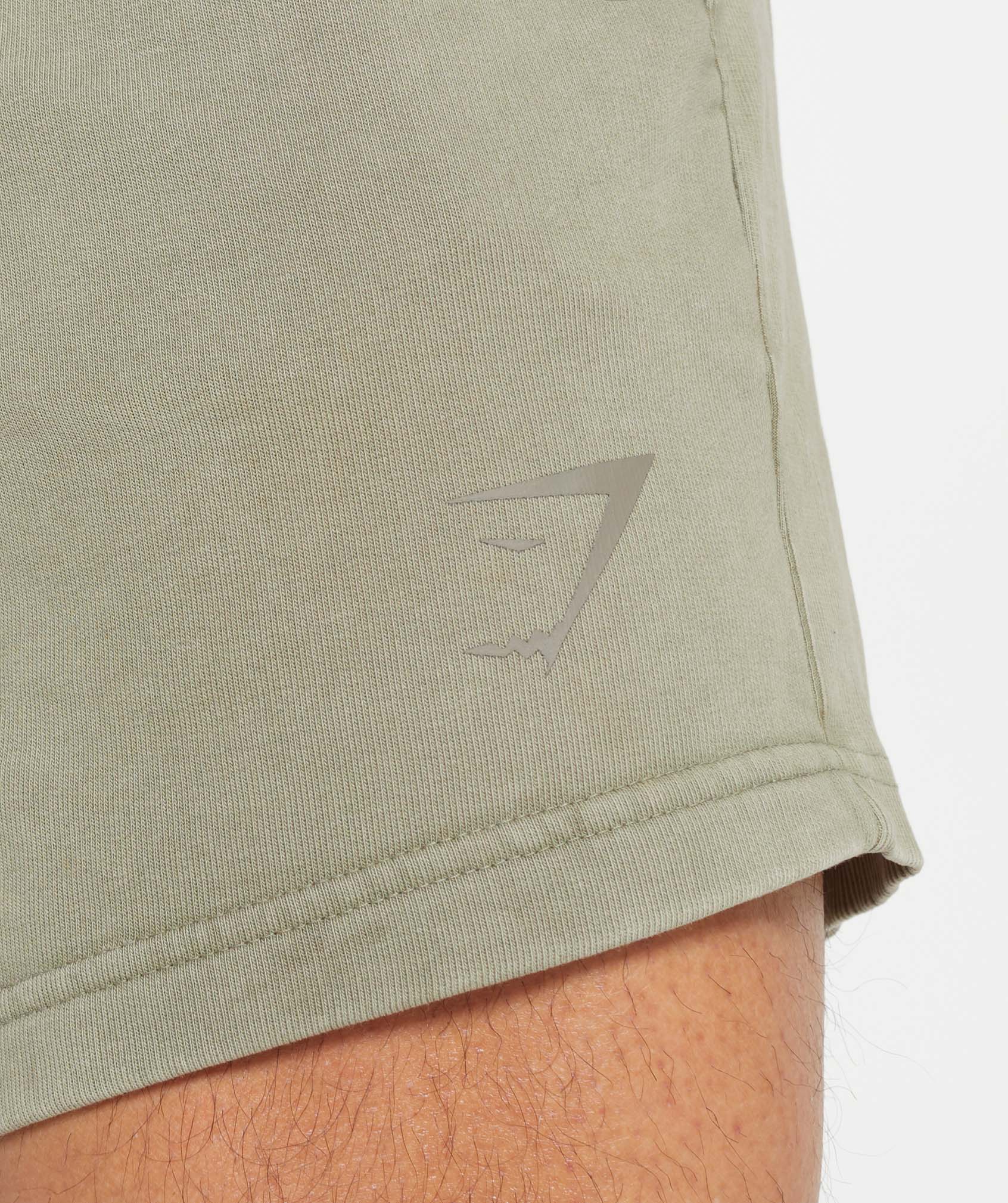 Gymshark Power Washed 5" Shorts - Ecru Brown - Image 5