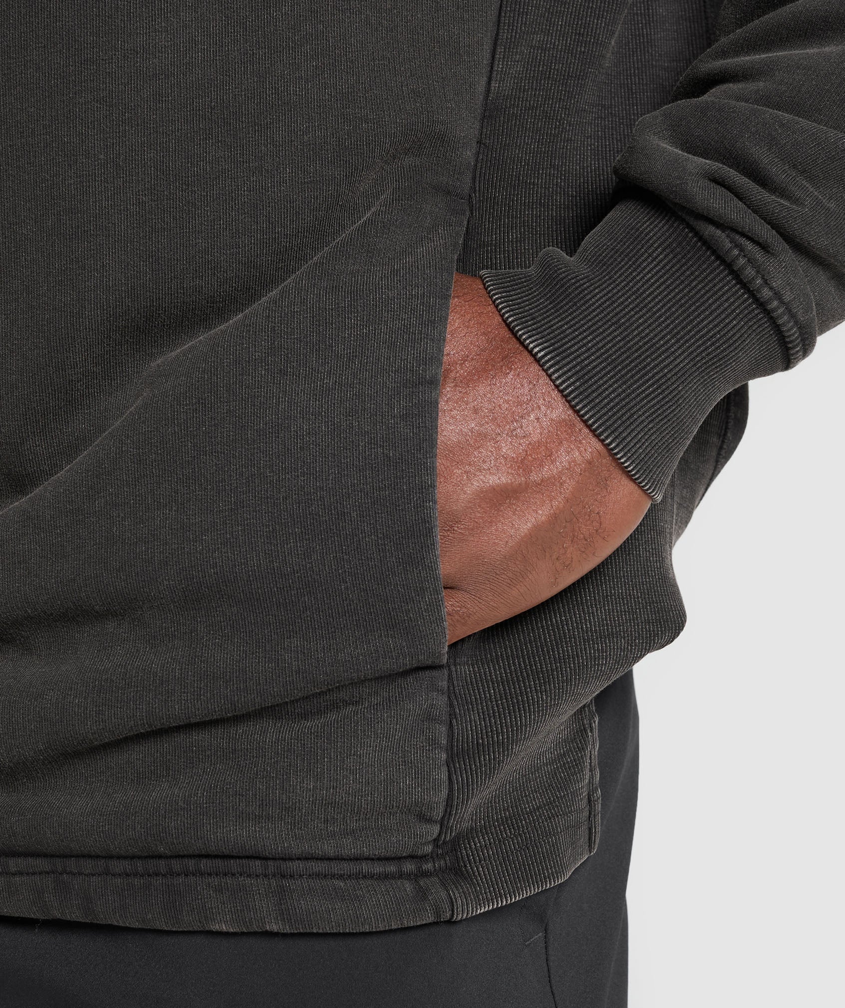 Gymshark Power Washed Crew - Black - Image 6