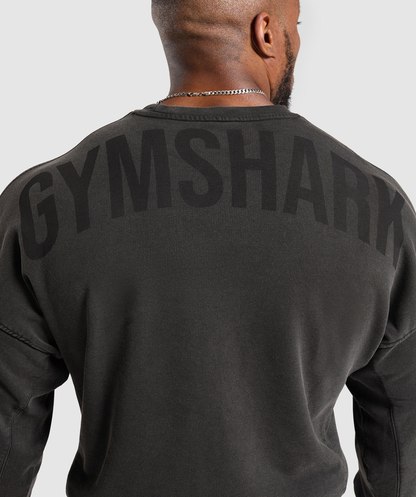 Gymshark Power Washed Crew - Black - Image 7