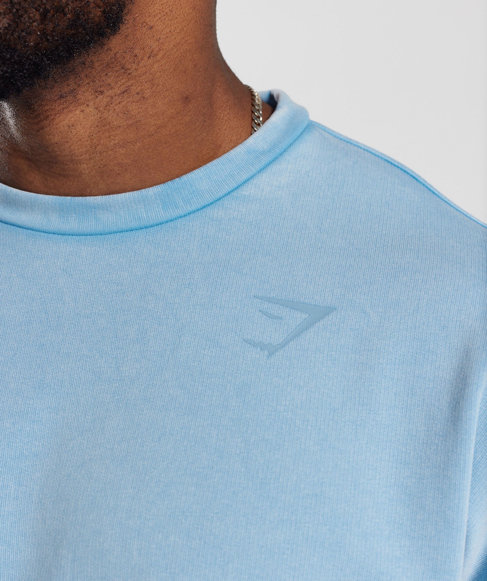 Gymshark Power Washed Crew - Ozone Blue - Image 7