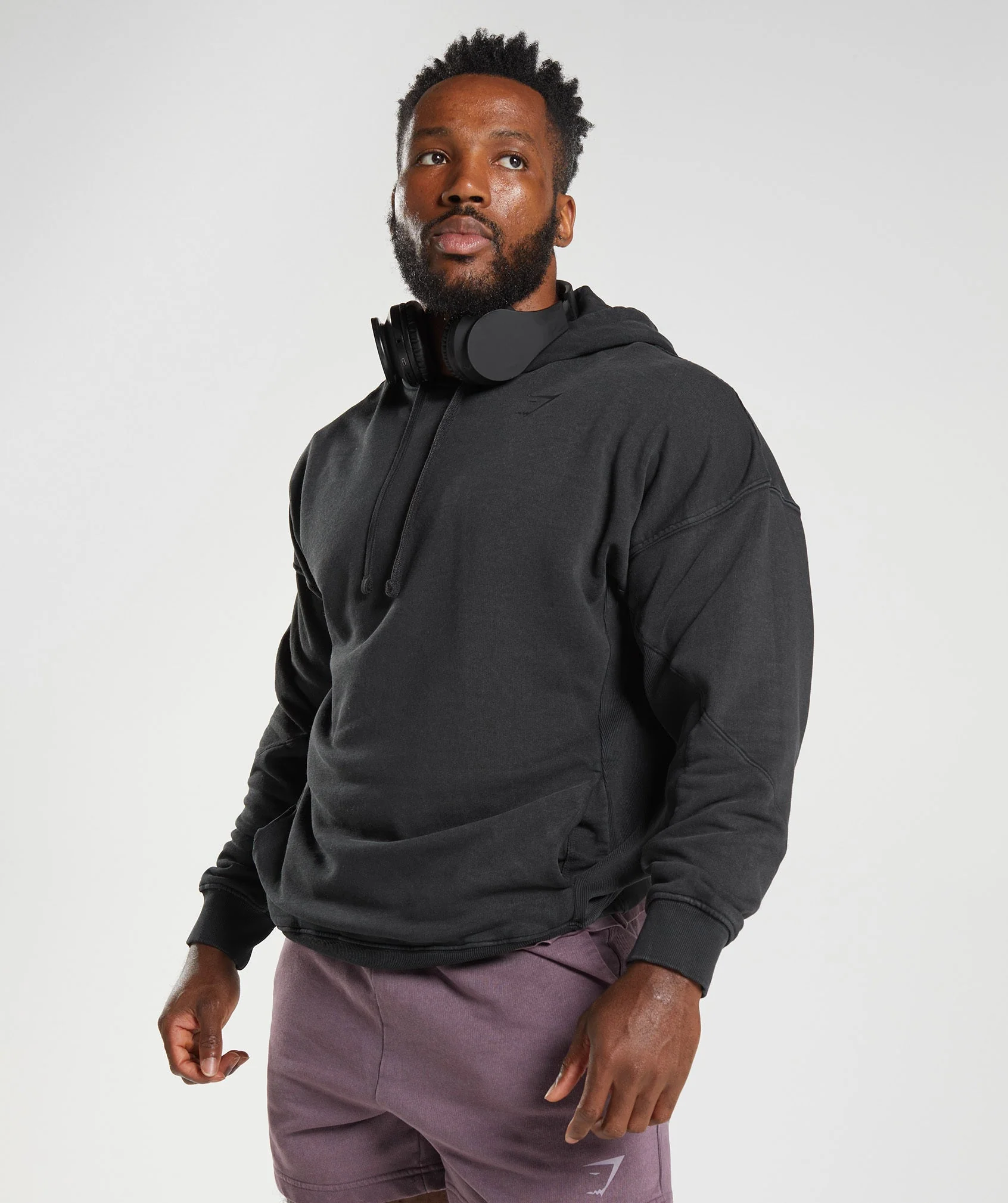Gymshark Power Washed Hoodie - Black - Image 3