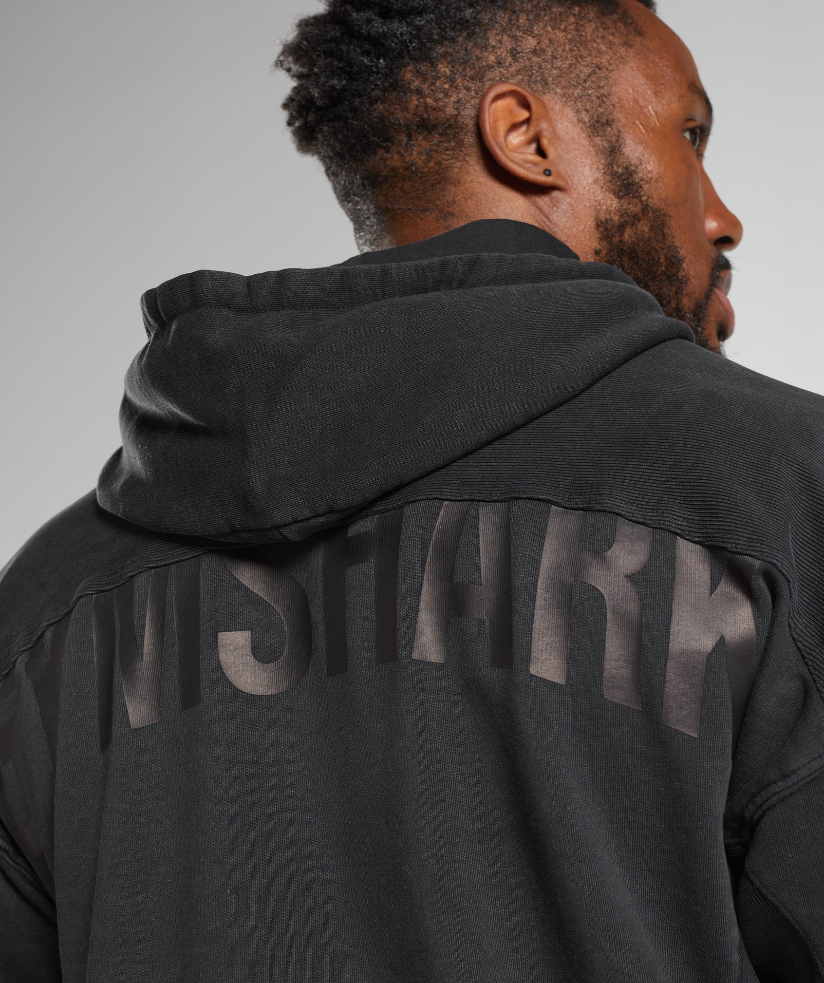 Gymshark Power Washed Hoodie - Black - Image 5