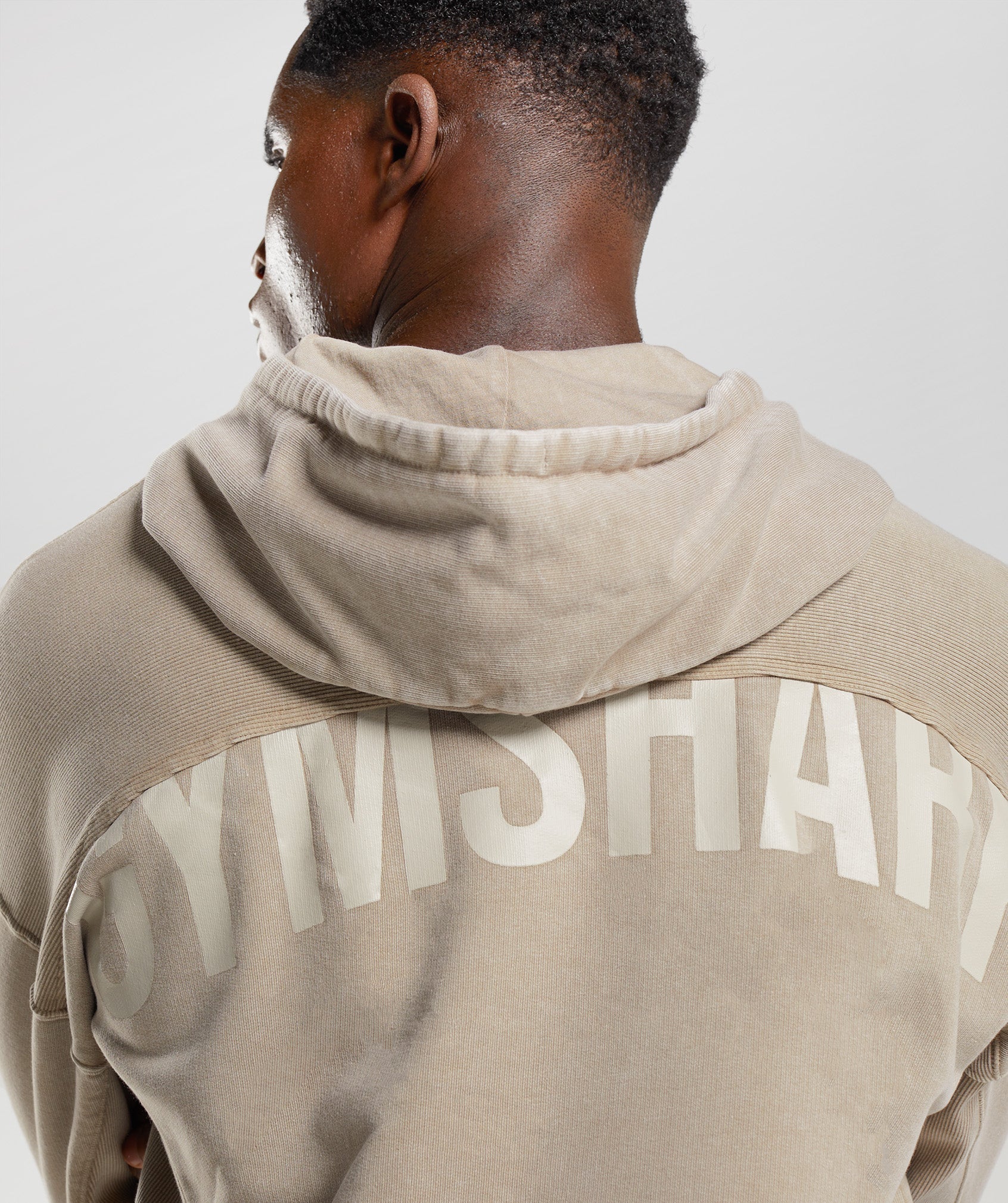 Gymshark Power Washed Hoodie - Cement Brown - Image 5